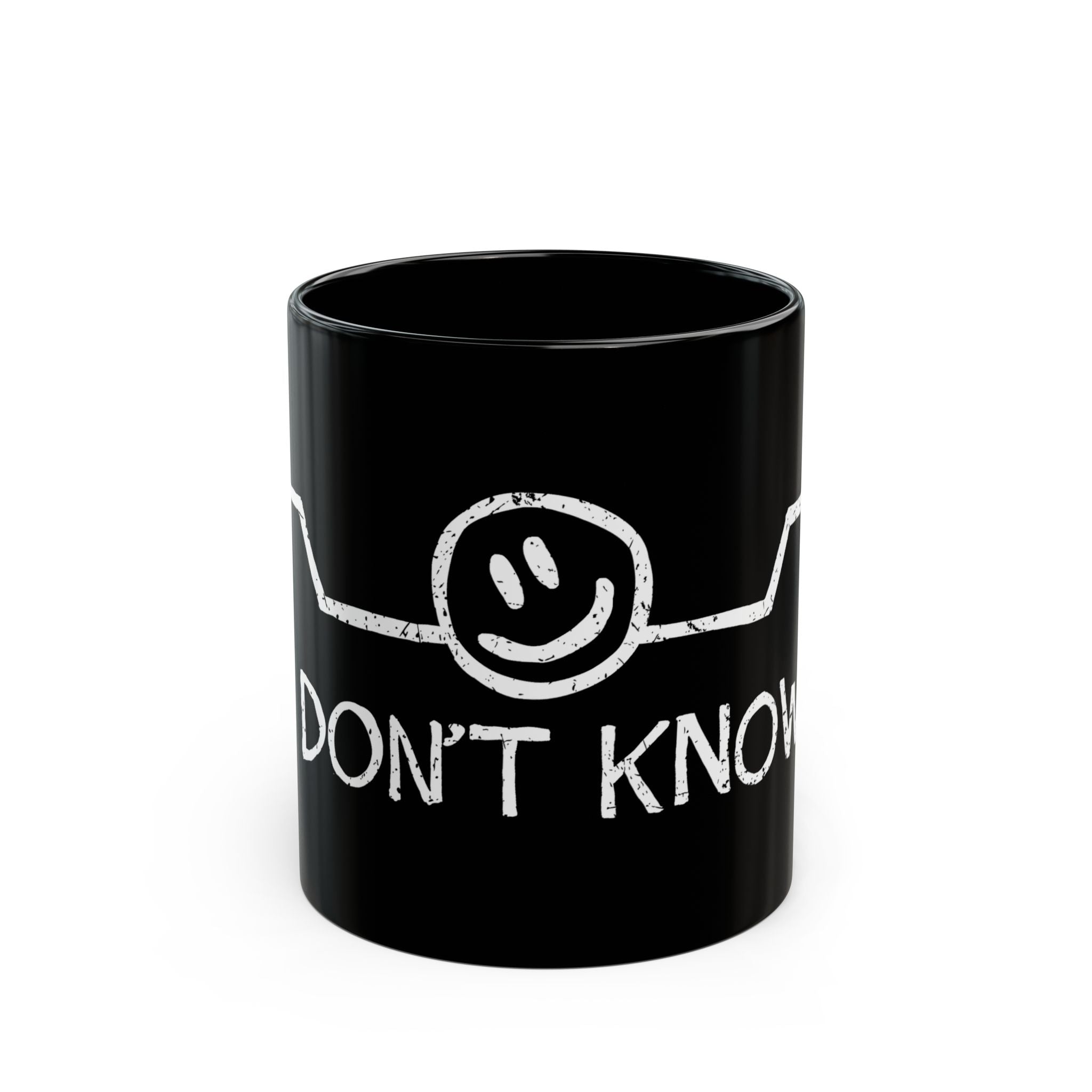 I Don't Know - Black Glossy Mug