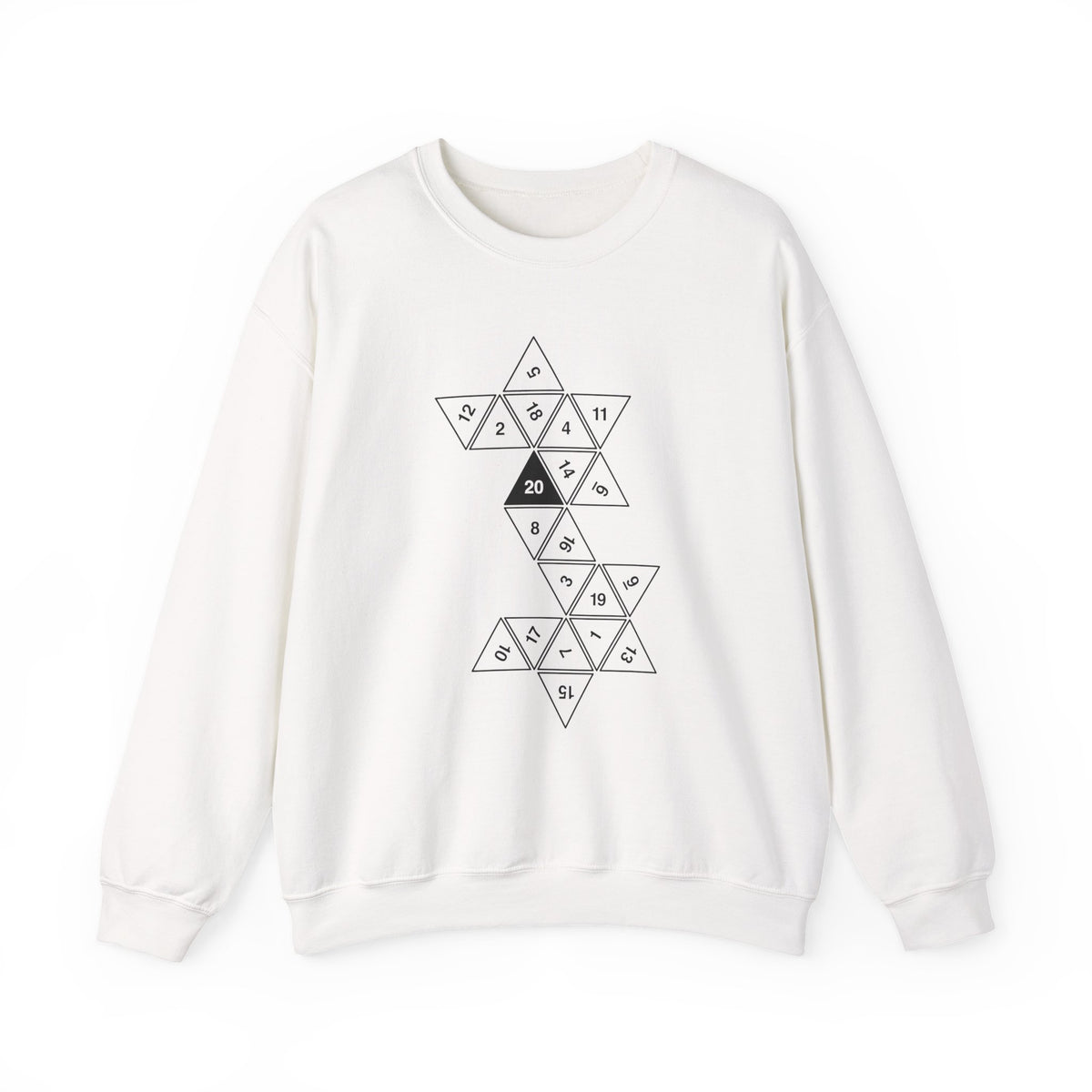 20 Sided Die Sweatshirt
