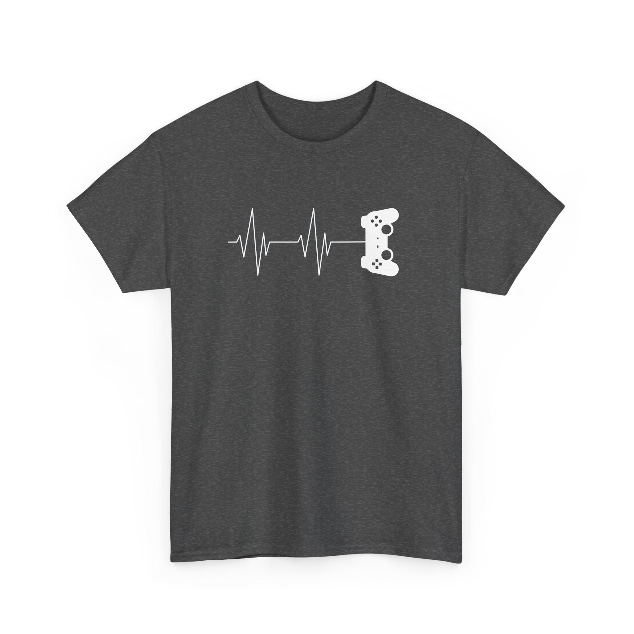 Gamer Heartbeat - Video Gaming Addict Shirt - Unisex Regular Crewneck T-Shirt