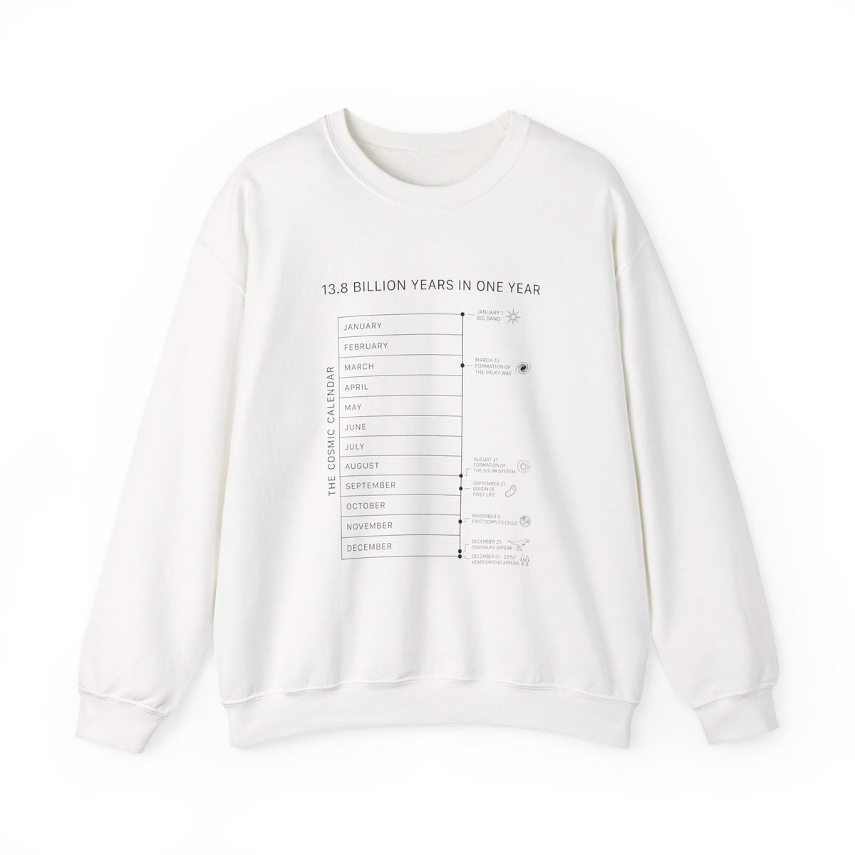 The Cosmic Calendar Sweatshirt