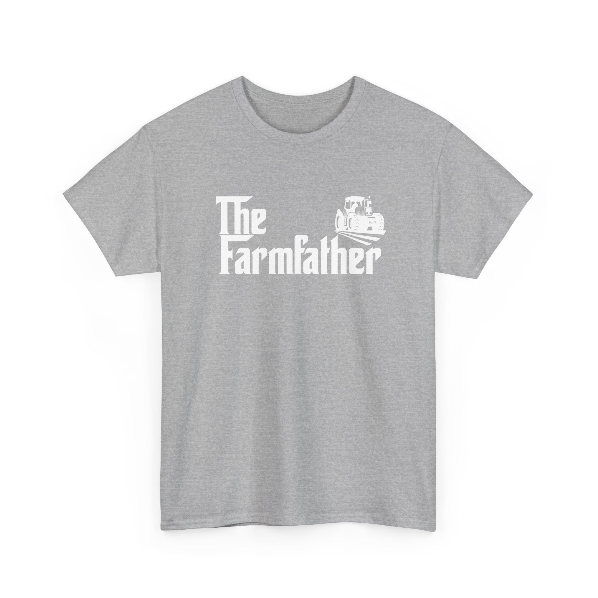 Funny Farmer Shirt The Farmfather Tractor Dad Gift - Unisex Regular Crewneck T-Shirt