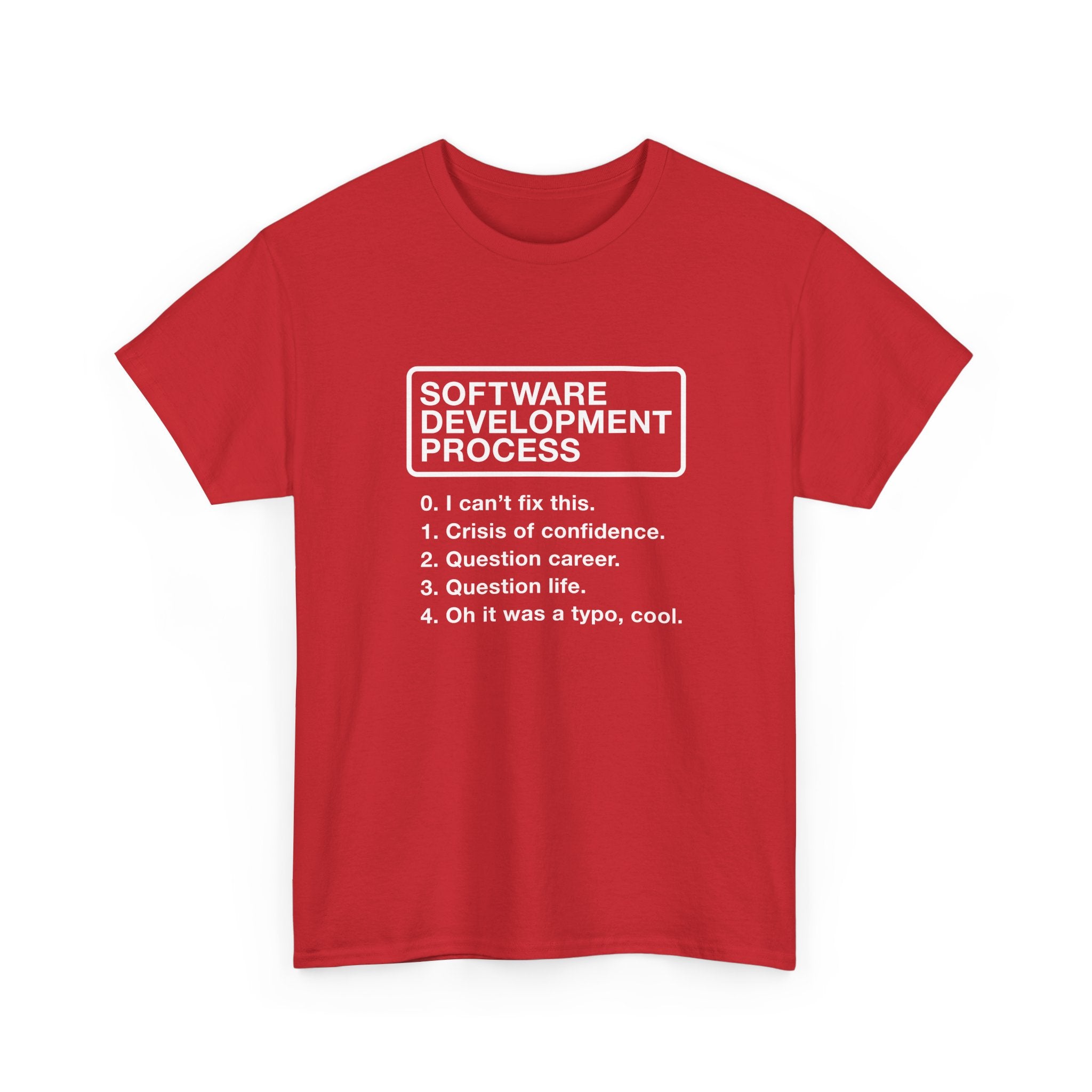 Software Development Process - Geek Coding - Regular Unisex Crewneck T-Shirt