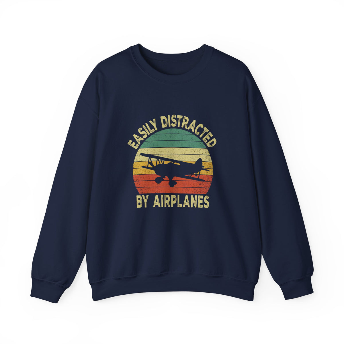 Easily Distracted By Airplanes Sweatshirt
