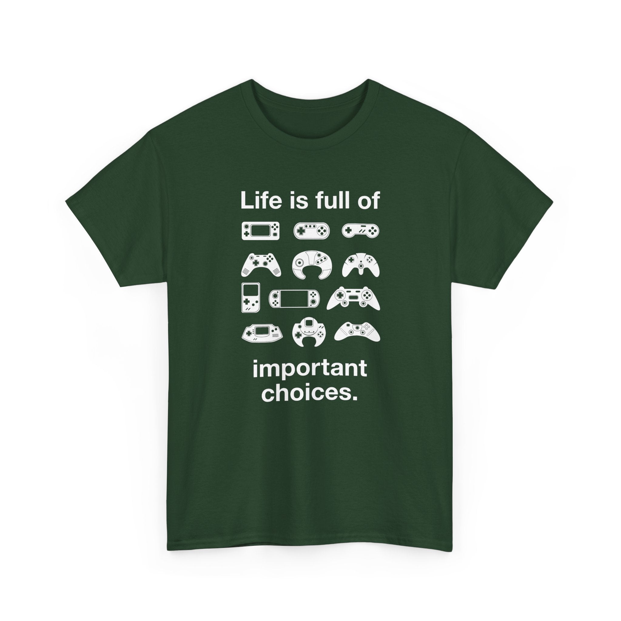 Life is Full of Important Choices - Geek Video Gamer - Regular Unisex Crewneck T-Shirt