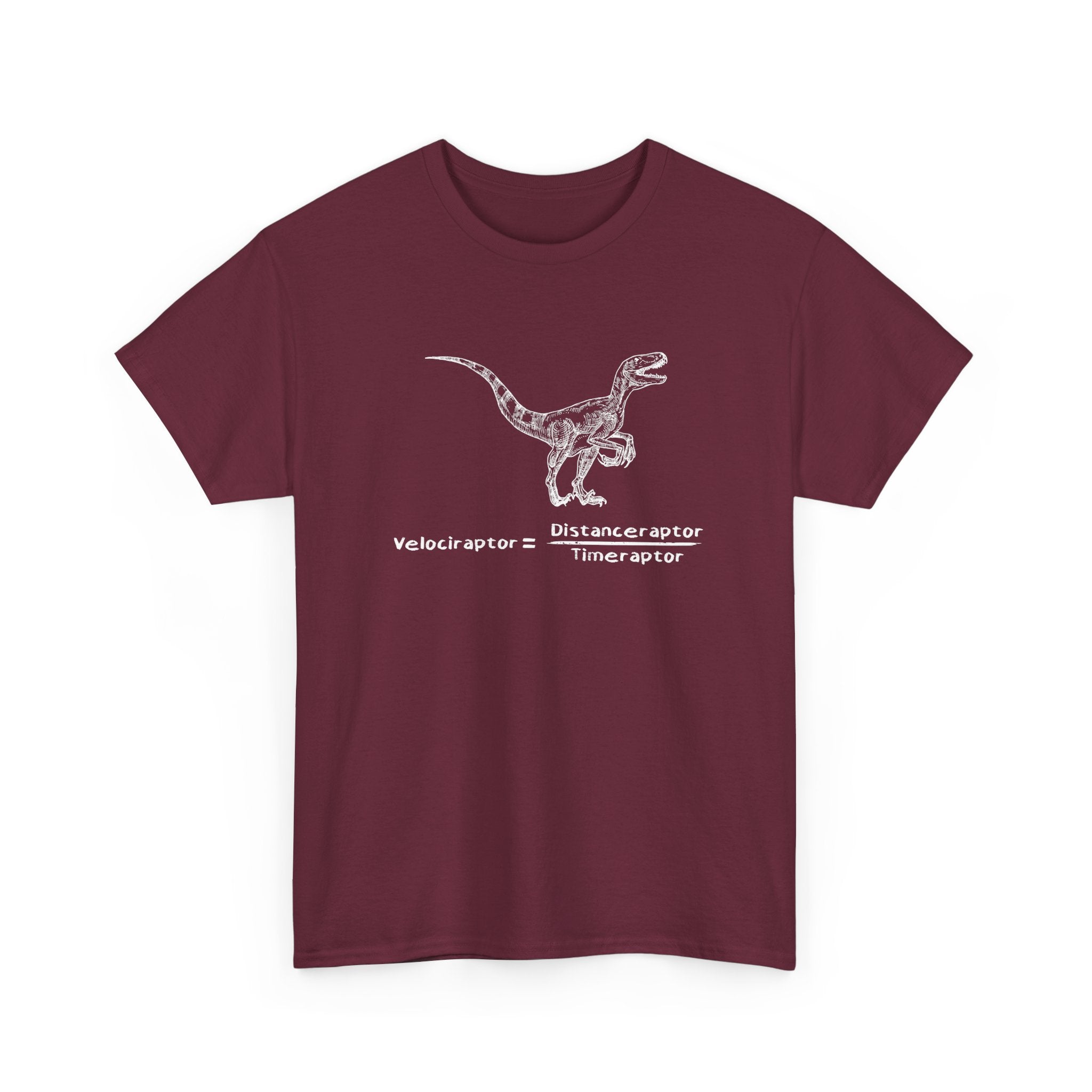 Raptor Speed Equation - Science Physics Geek - Regular Unisex Crewneck T-Shirt
