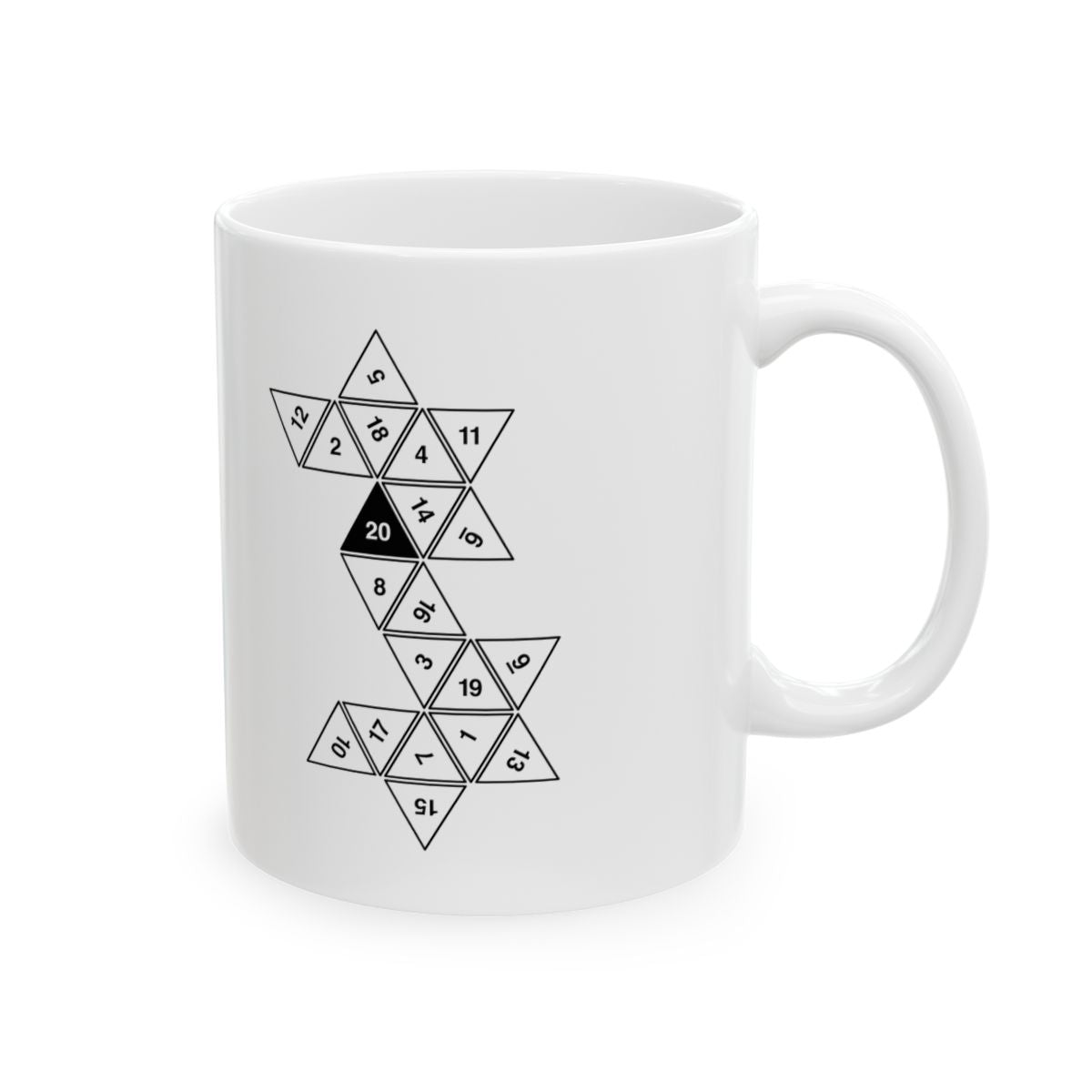 20 Sided Die Mug right #Size_11oz