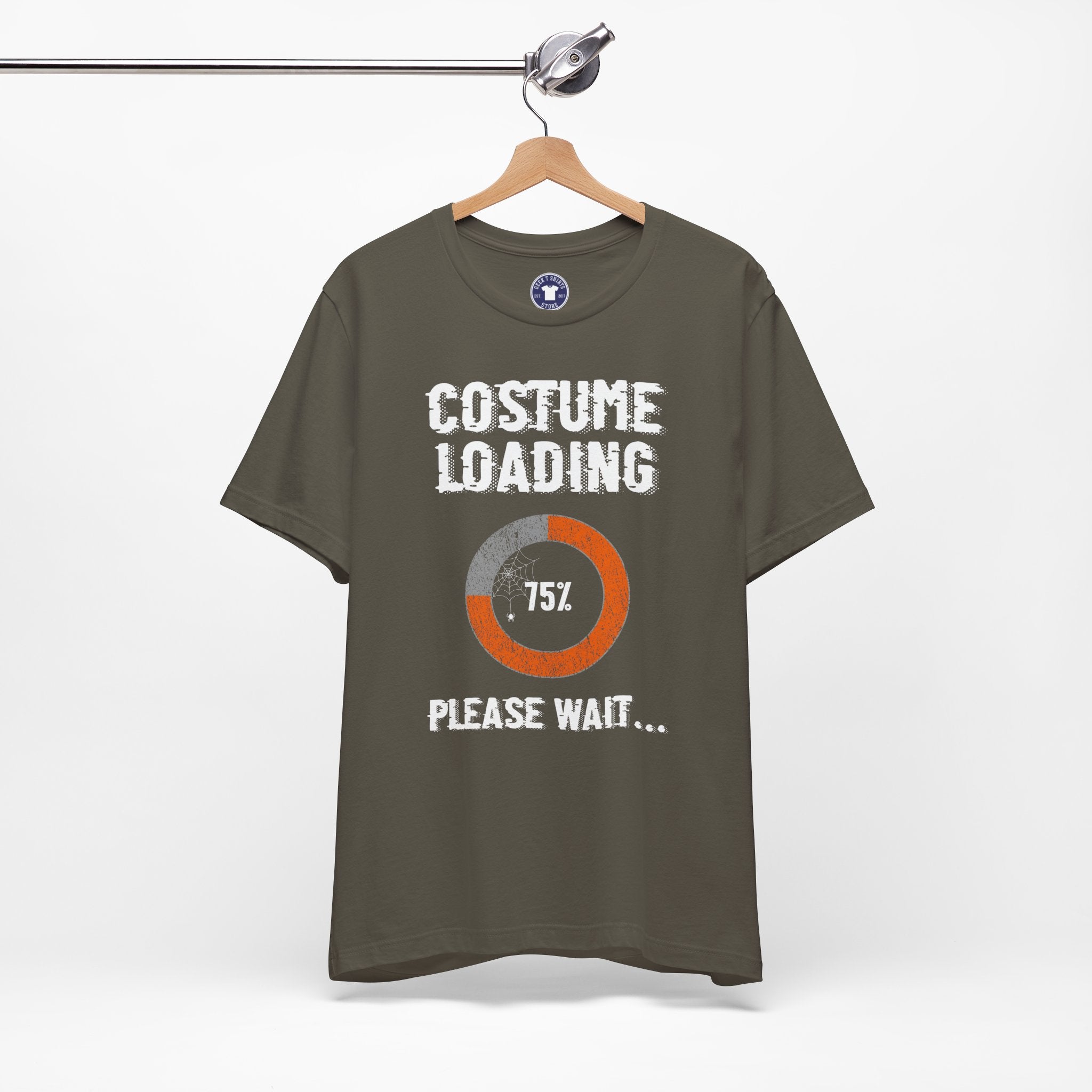 Costume Loading Funny Halloween - Premium Unisex Crewneck T-Shirt