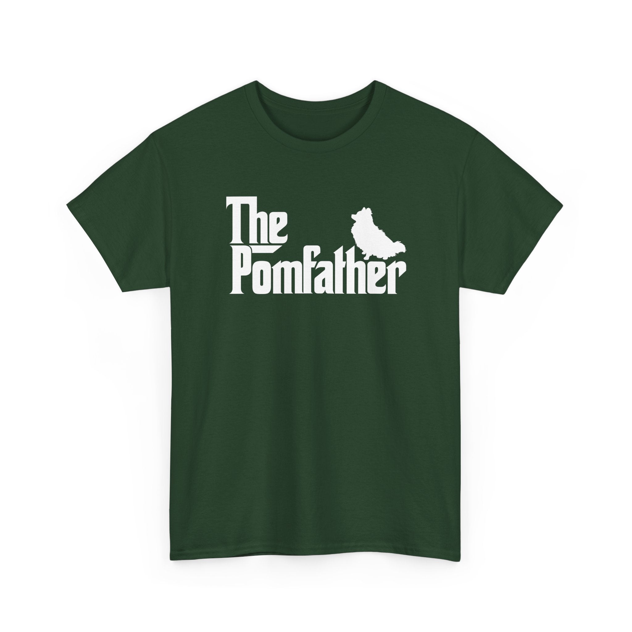 Funny Pomeranian Shirt The Pomfather Pomeranian Dog Dad Gift - Unisex Regular Crewneck T-Shirt