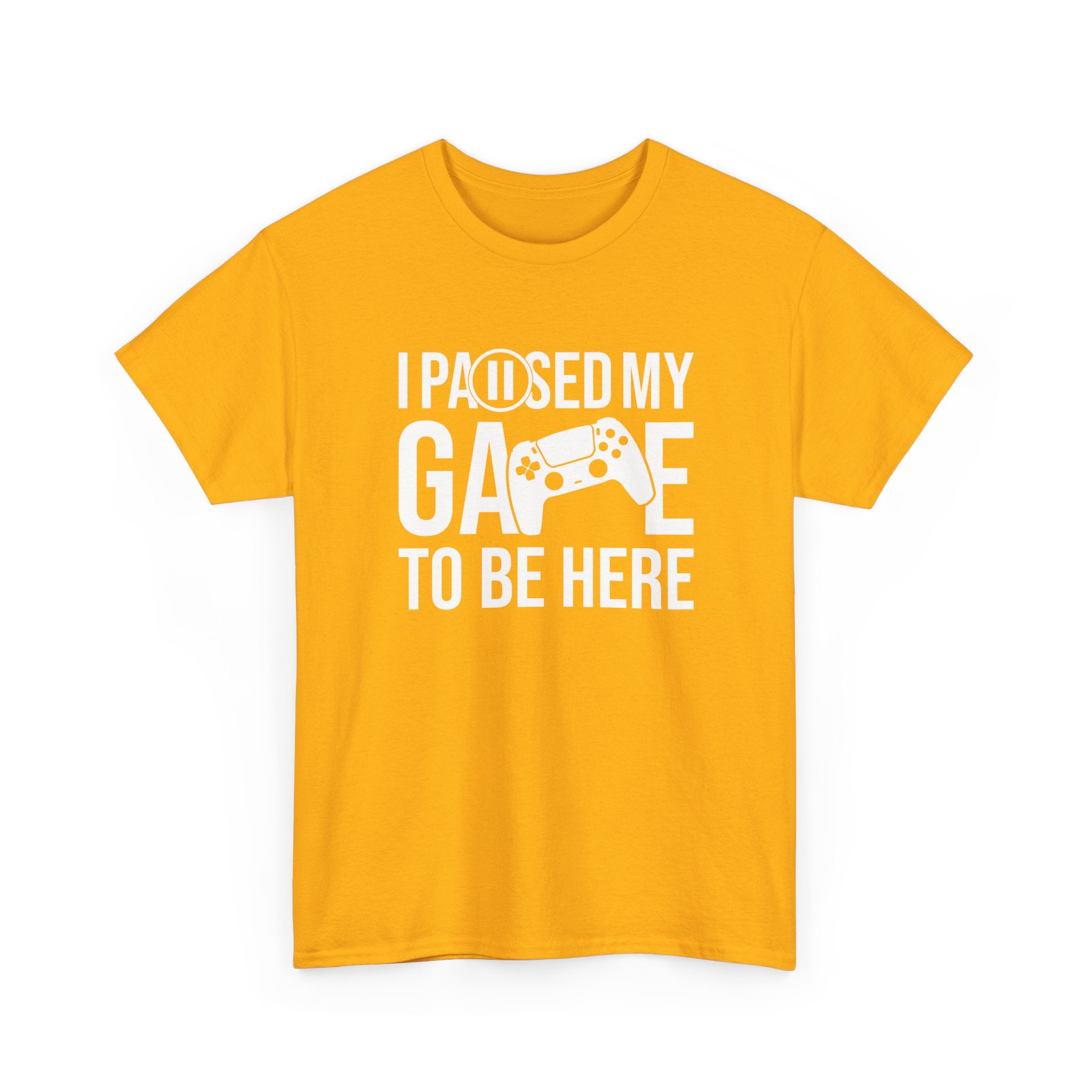 I Paused My Game To Be Here - Geek Gamer Pad Player - Regular Unisex Crewneck T-Shirt
