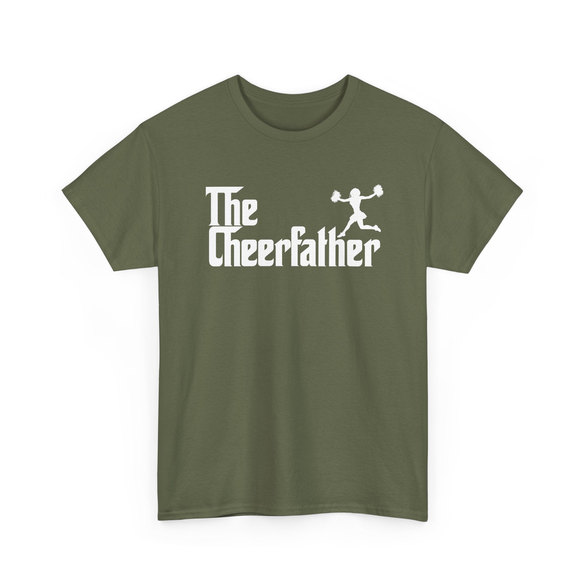 Funny Cheer Dad Shirt The Cheerfather Cheerleader Father Gift - Unisex Regular Crewneck T-Shirt