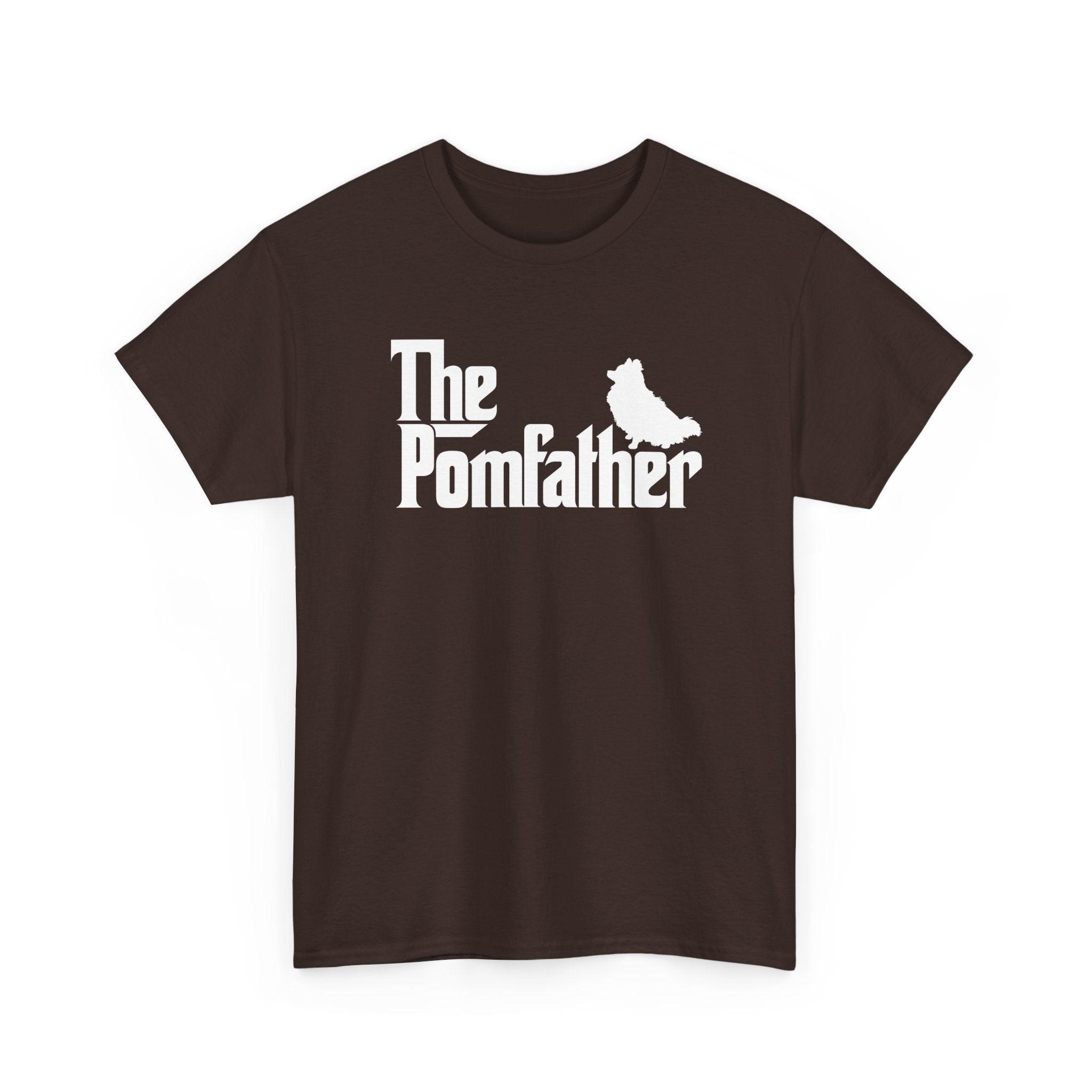 Funny Pomeranian Shirt The Pomfather Pomeranian Dog Dad Gift - Unisex Regular Crewneck T-Shirt