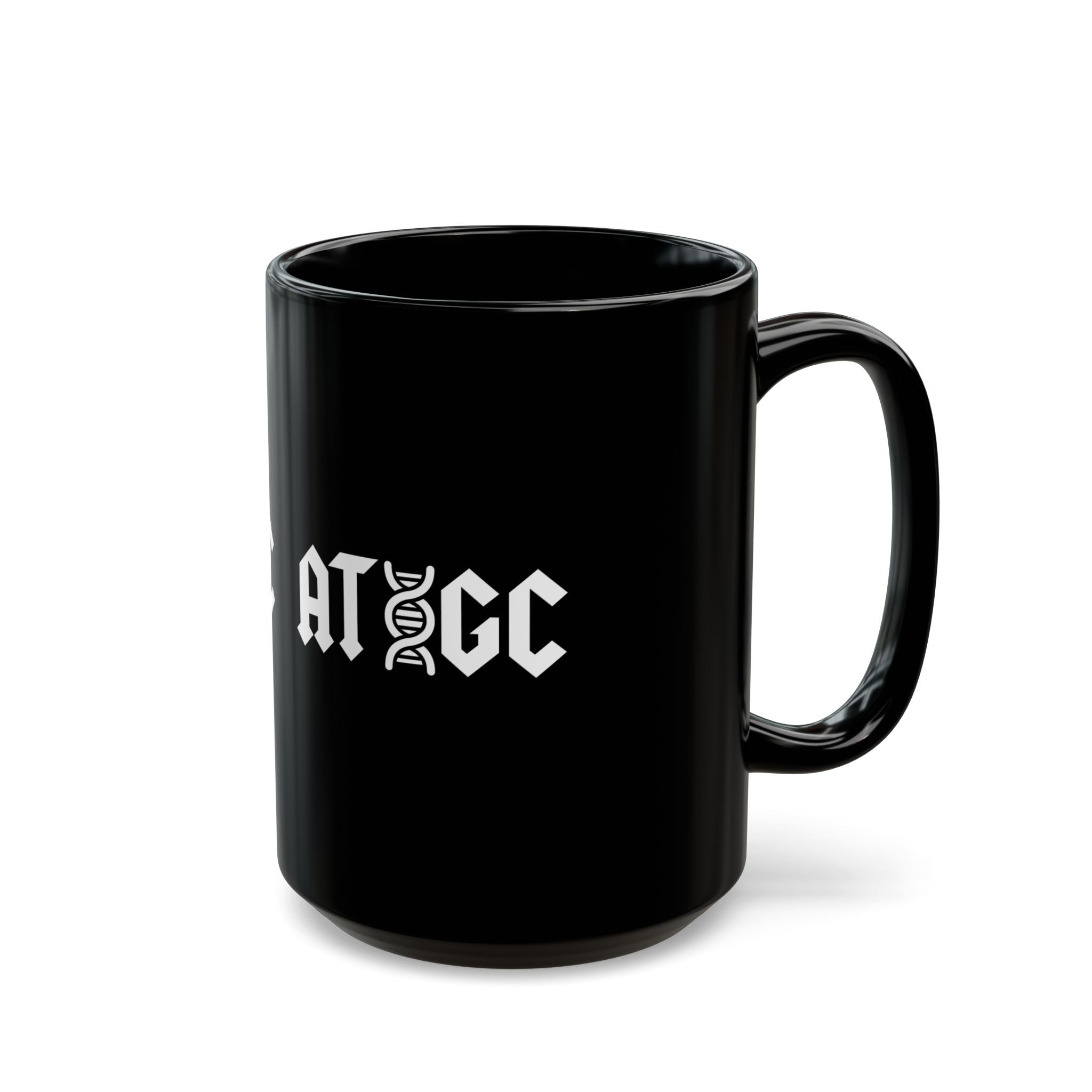 ATGC Dna Molecule - Black Glossy Mug