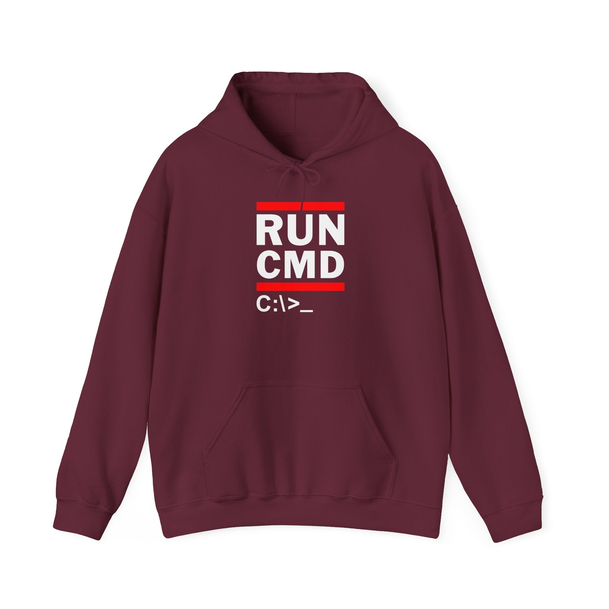 Run Cmd C - IT Hoodie - Funny Coder Hoodie - Ms-Dos - Unisex Hooded Sweatshirt