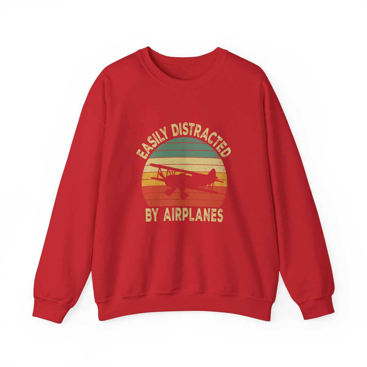 Easily Distracted By Airplanes Sweatshirt