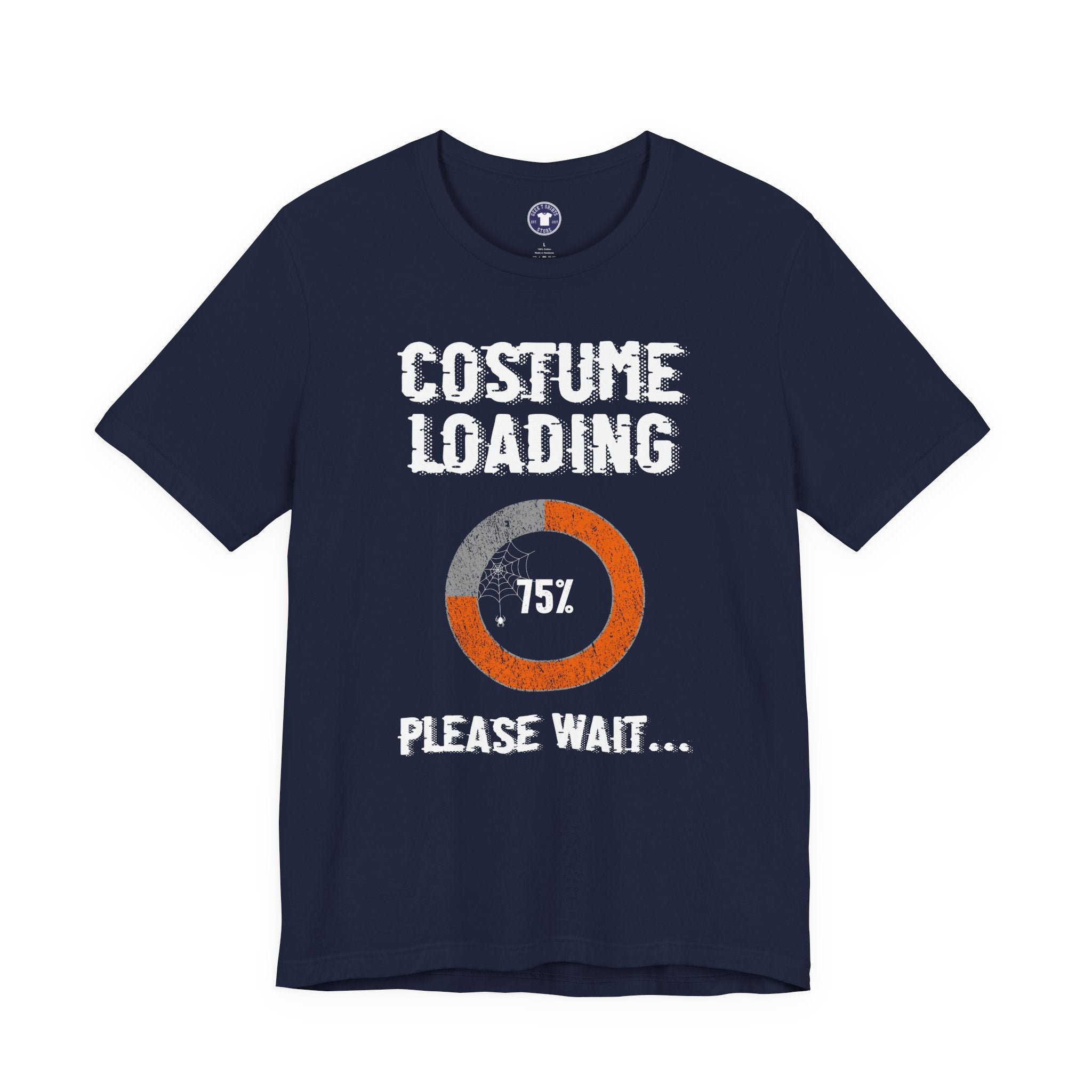 Costume Loading Funny Halloween - Premium Unisex Crewneck T-Shirt