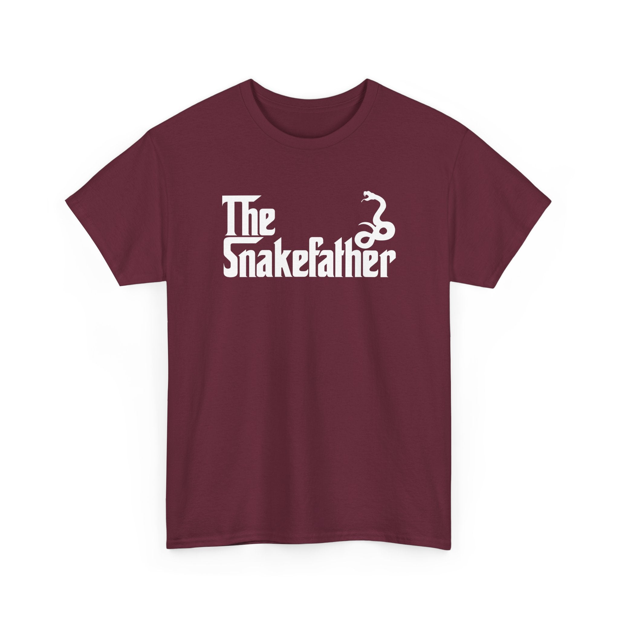 Funny Snake Owner Shirt The Snakefather Reptile Dad Gift - Unisex Regular Crewneck T-Shirt