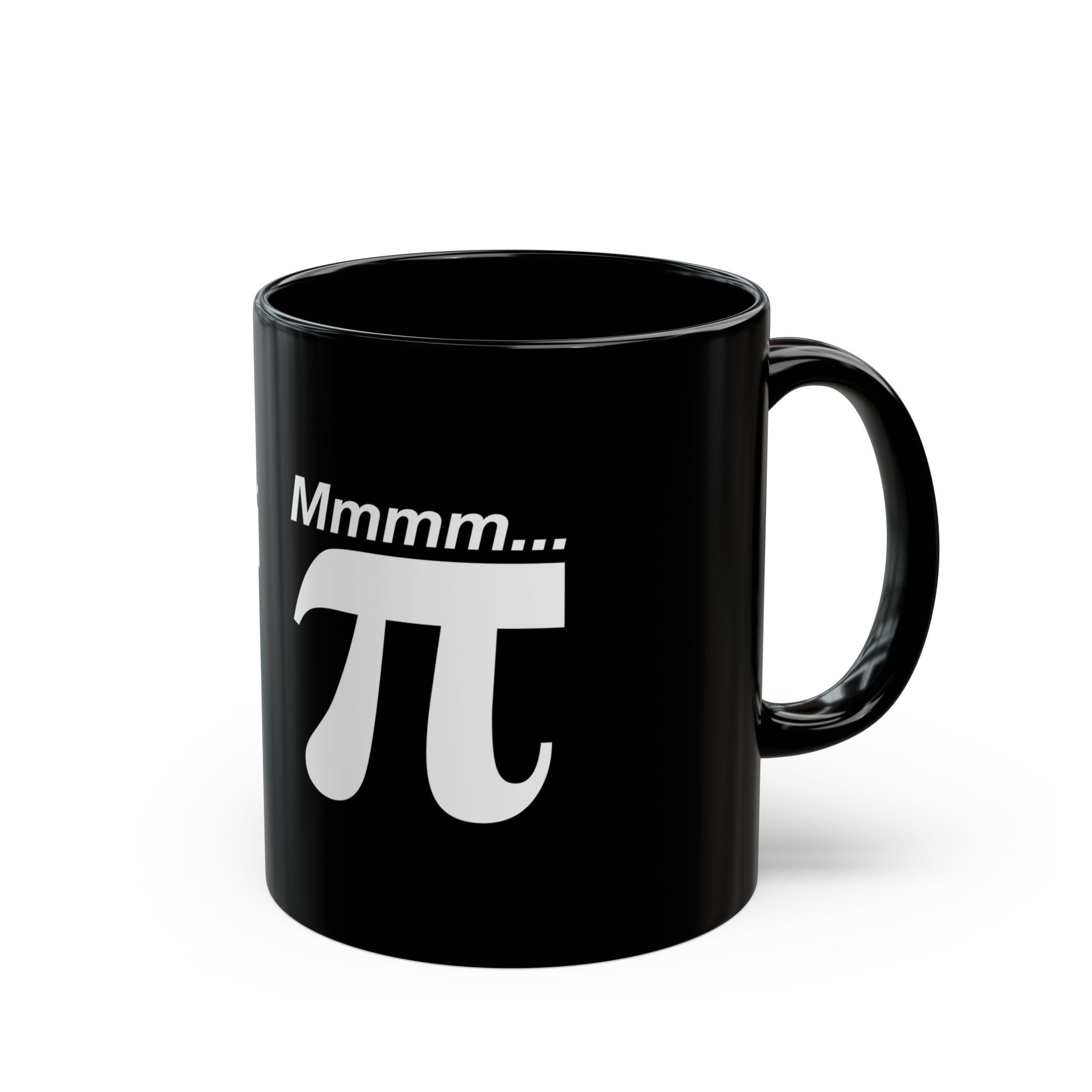 Mmmm Pi - Black Glossy Mug