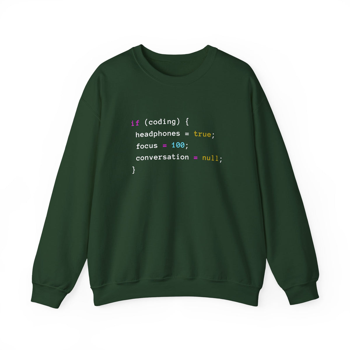 Coding With Headphones Sweatshirt