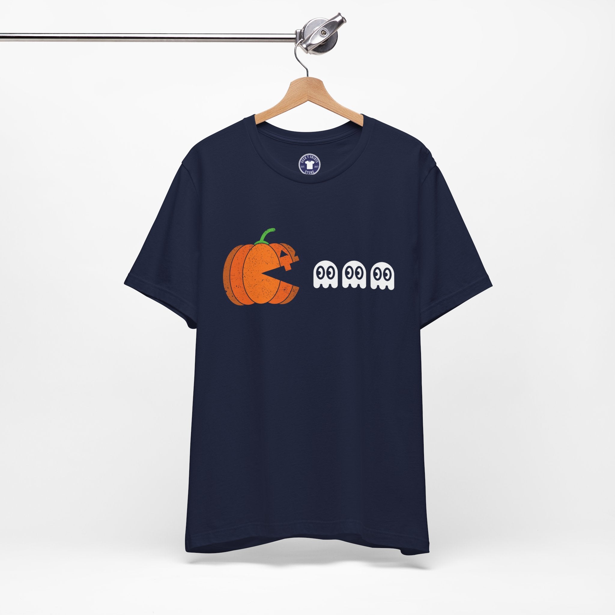 Halloween Retro Gamer - Premium Unisex Crewneck T-Shirt