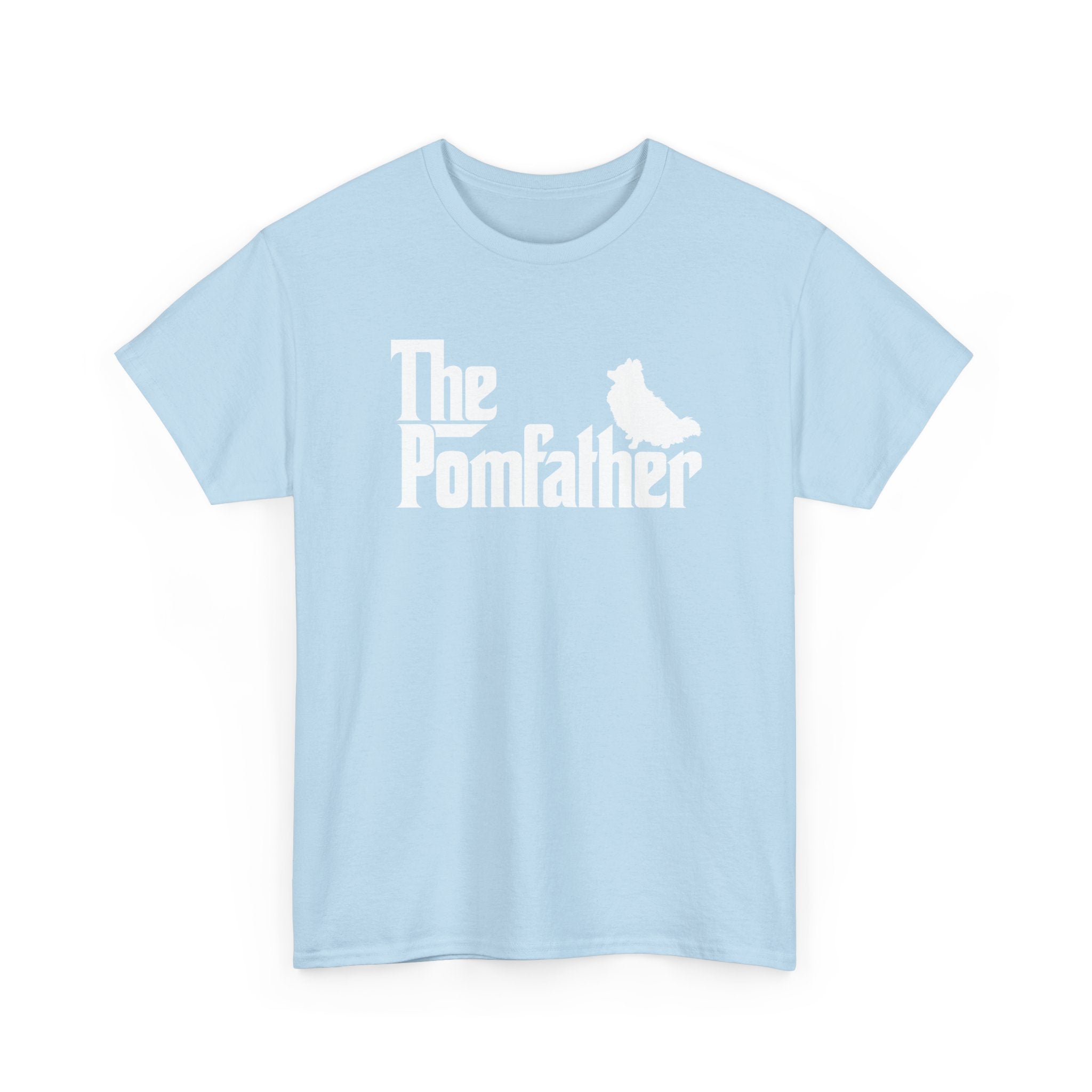 Funny Pomeranian Shirt The Pomfather Pomeranian Dog Dad Gift - Unisex Regular Crewneck T-Shirt