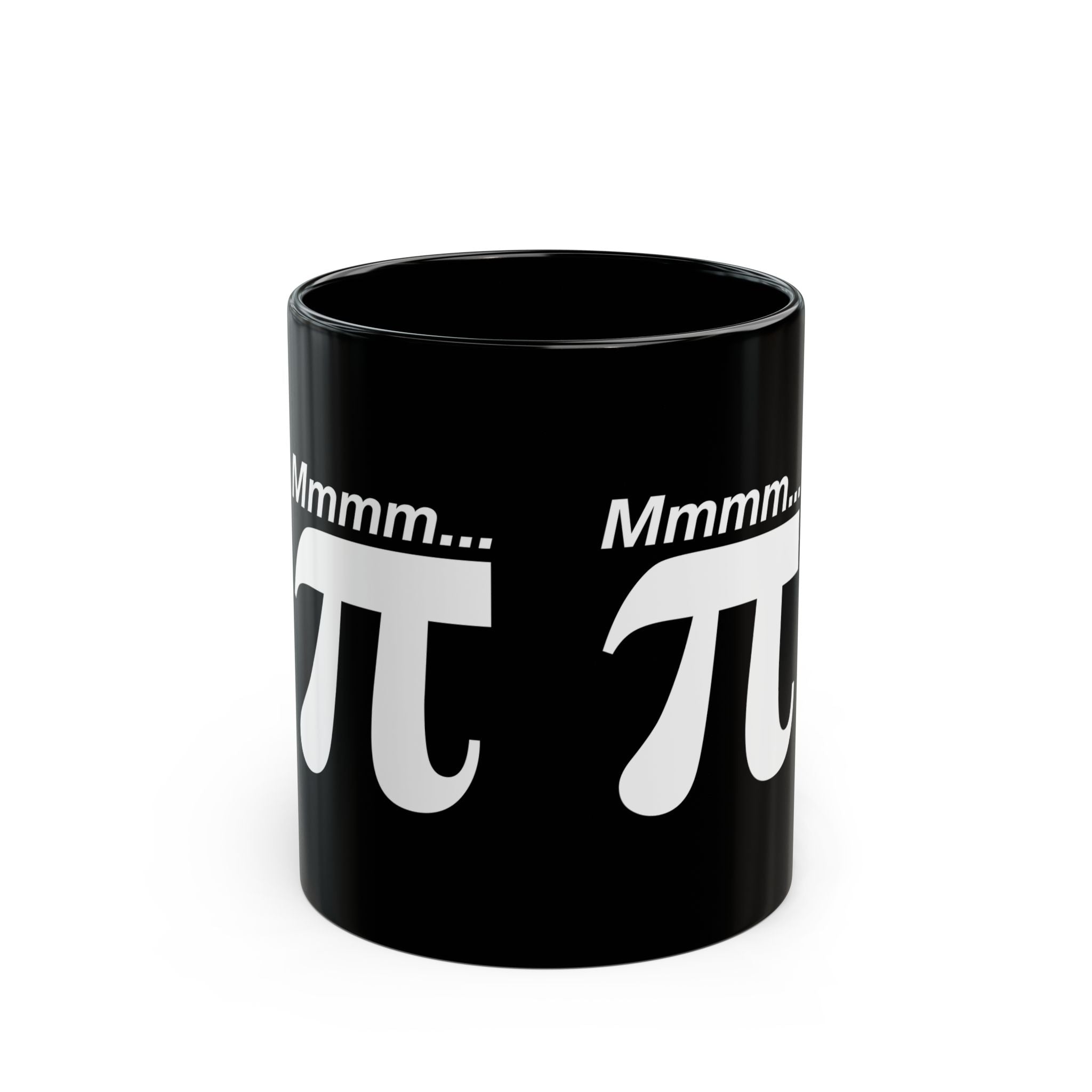 Mmmm Pi - Black Glossy Mug