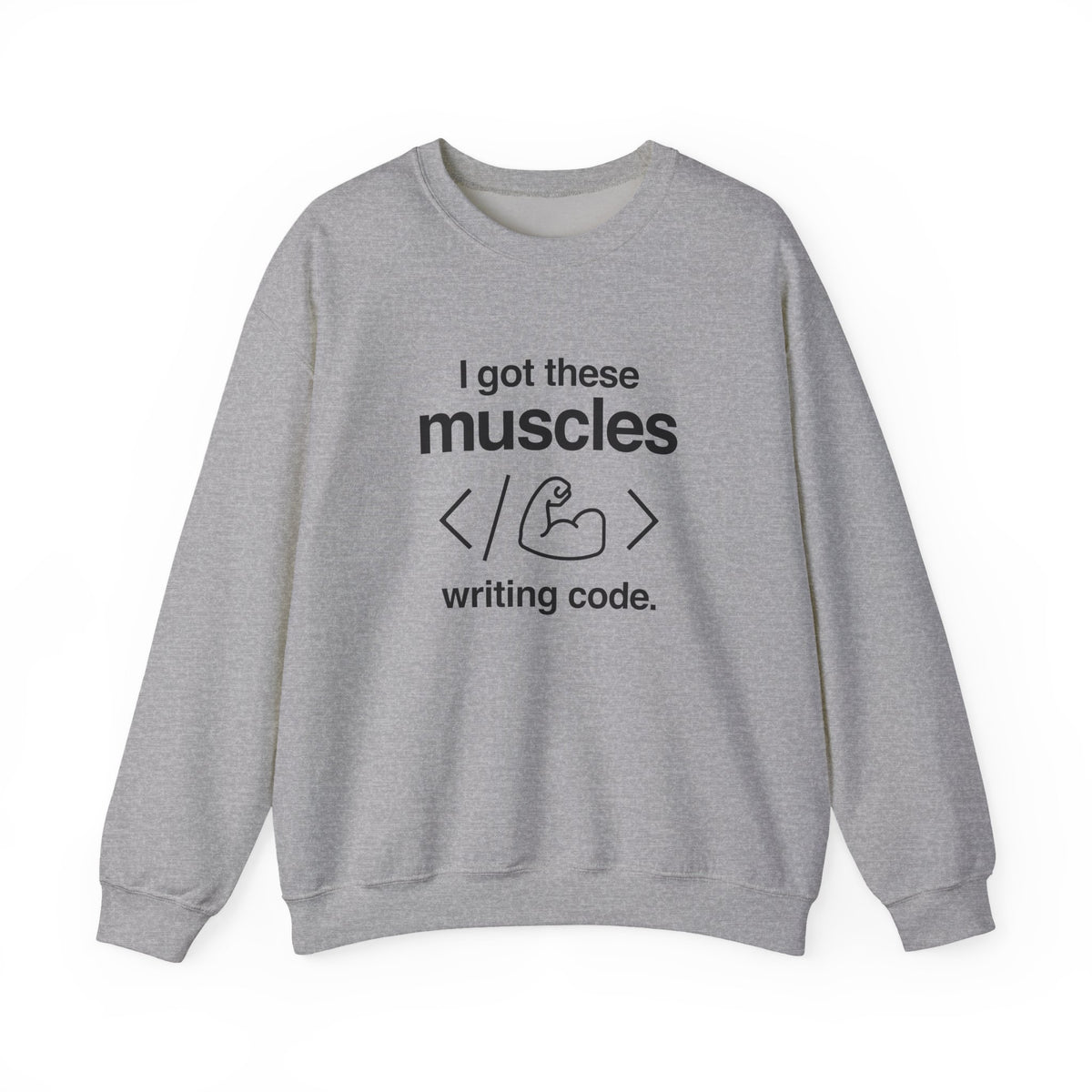 I Got These Muscles Writing Code Sweatshirt