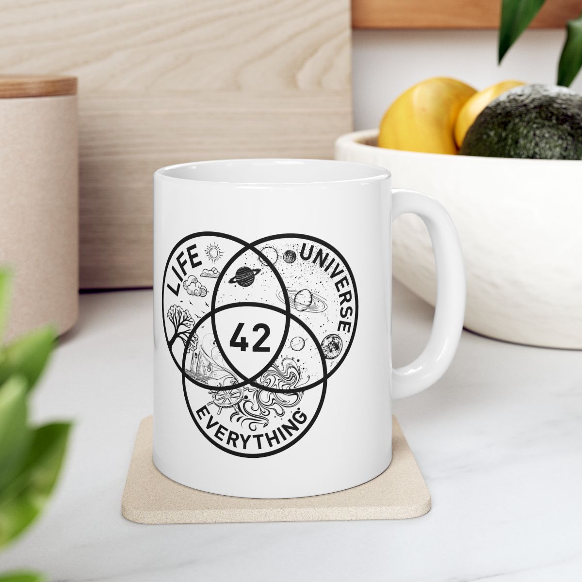 42 - The Answer (White) Mug context-4