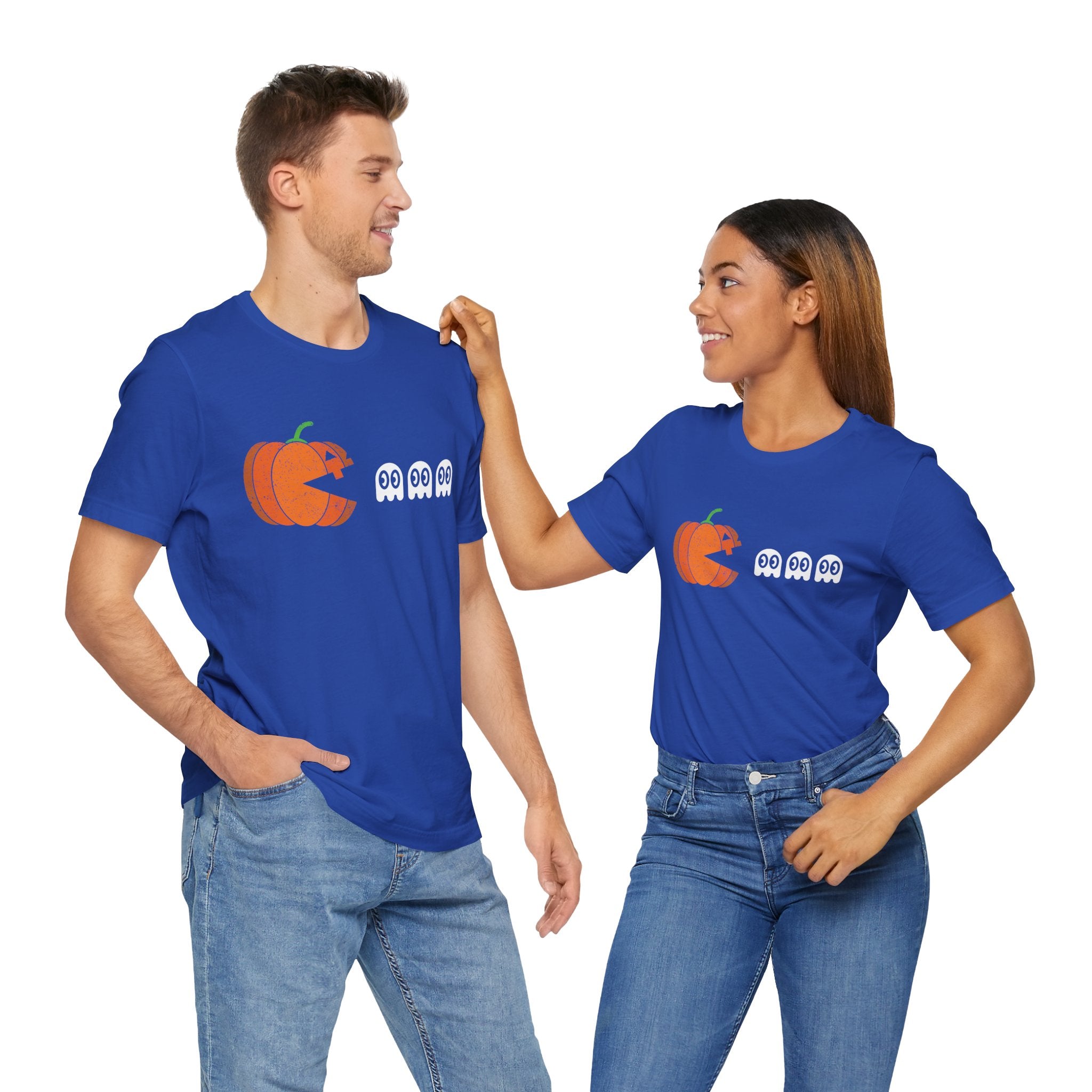 Halloween Retro Gamer - Premium Unisex Crewneck T-Shirt