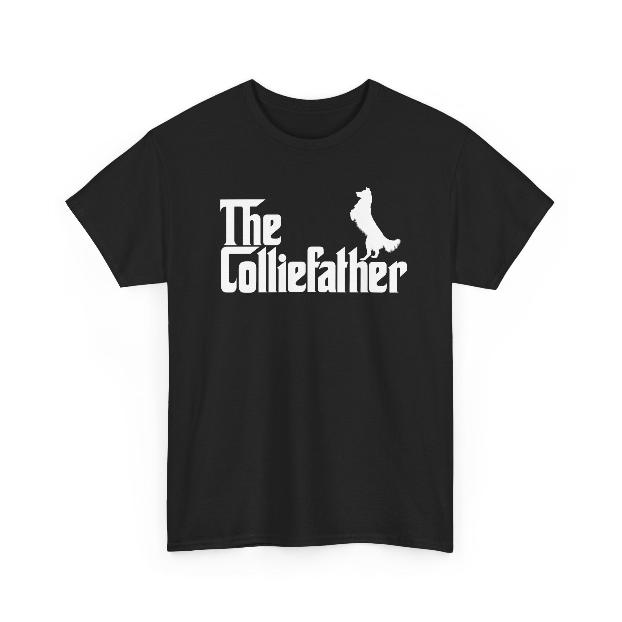 Funny Border Collie Shirt The Colliefather Border Collie Dad Gift - Unisex Regular Crewneck T-Shirt