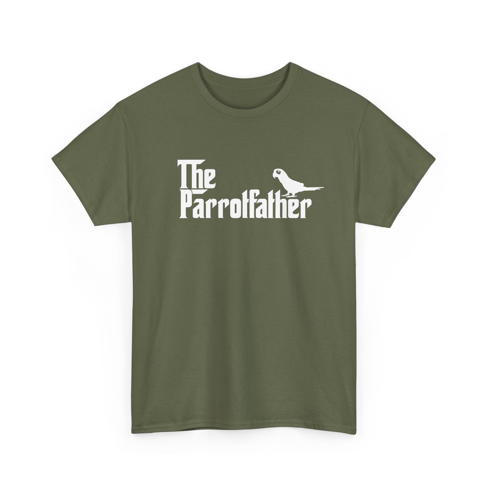 Funny Parrot Shirt The Parrotfather Parrot Dad Gift - Unisex Regular Crewneck T-Shirt