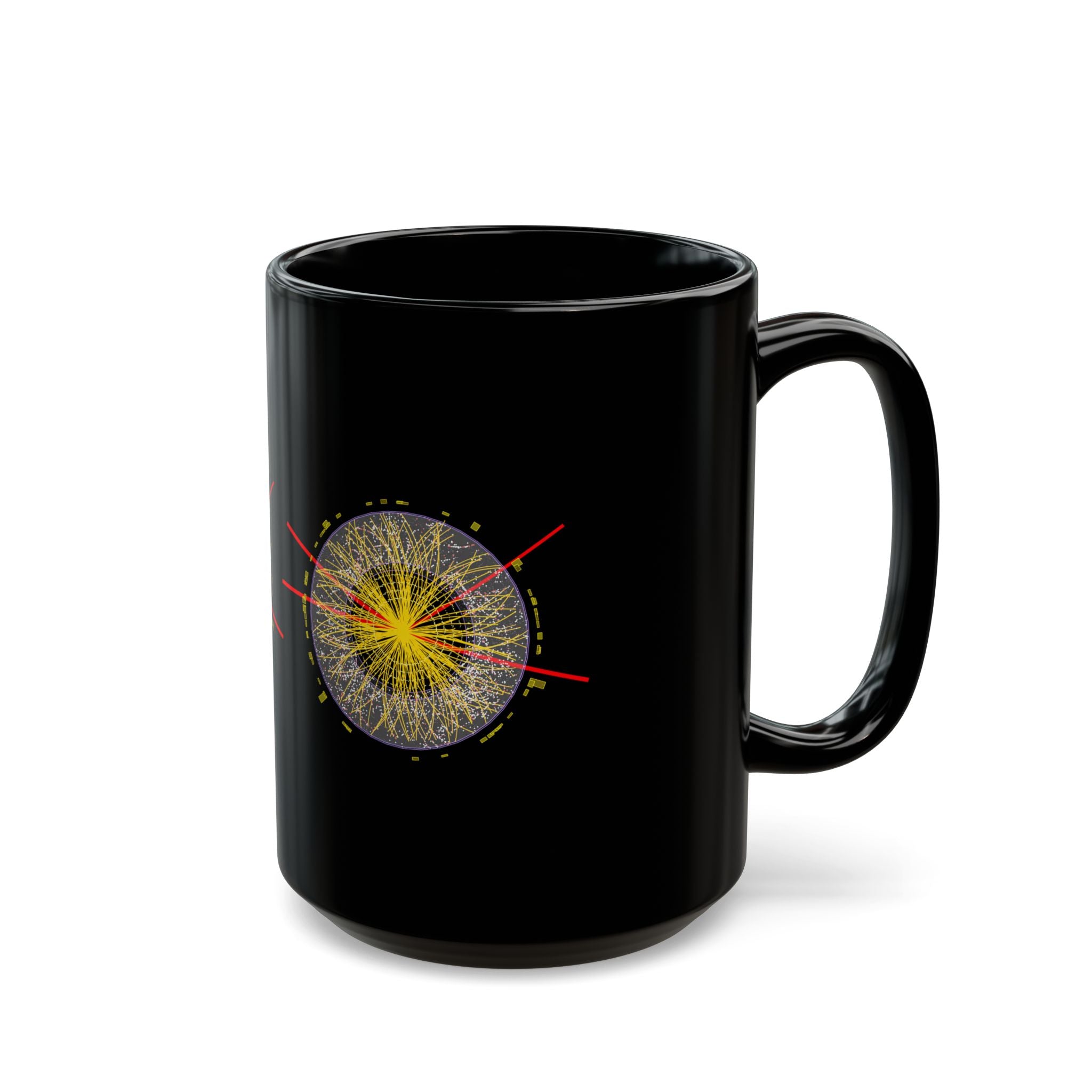 Birth Of The Higgs Boson - Black Glossy Mug