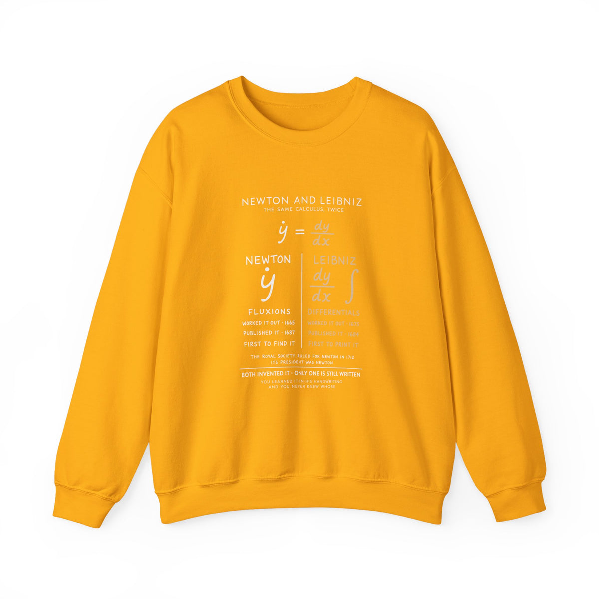 Newton And Leibniz Sweatshirt
