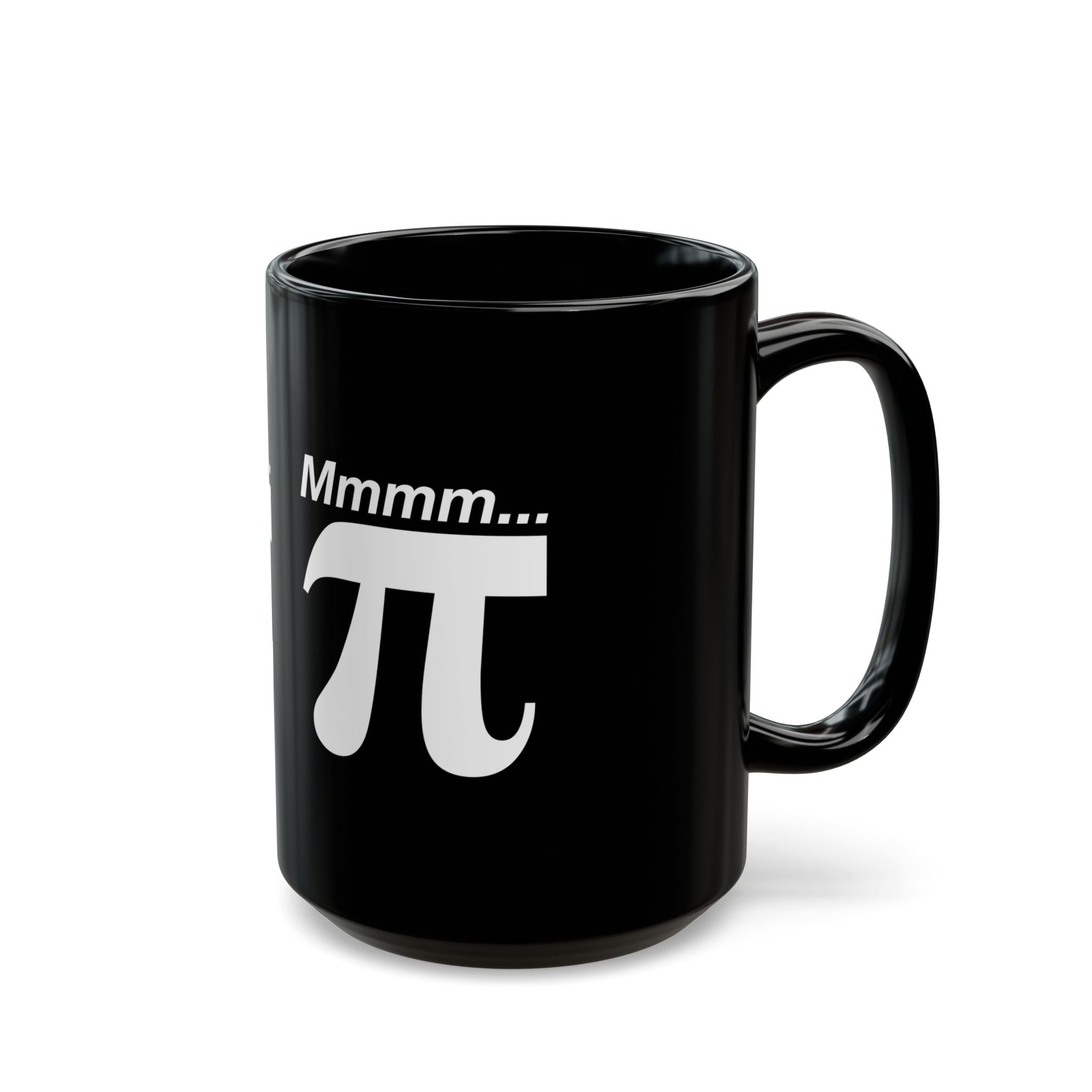 Mmmm Pi - Black Glossy Mug