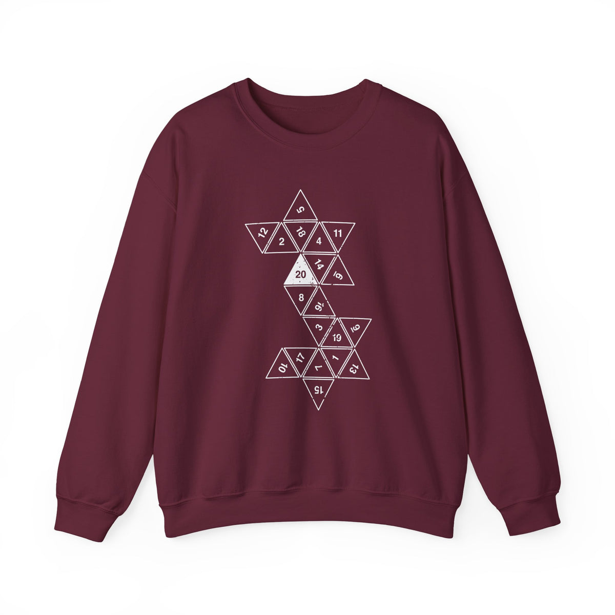 20 Sided Die Sweatshirt