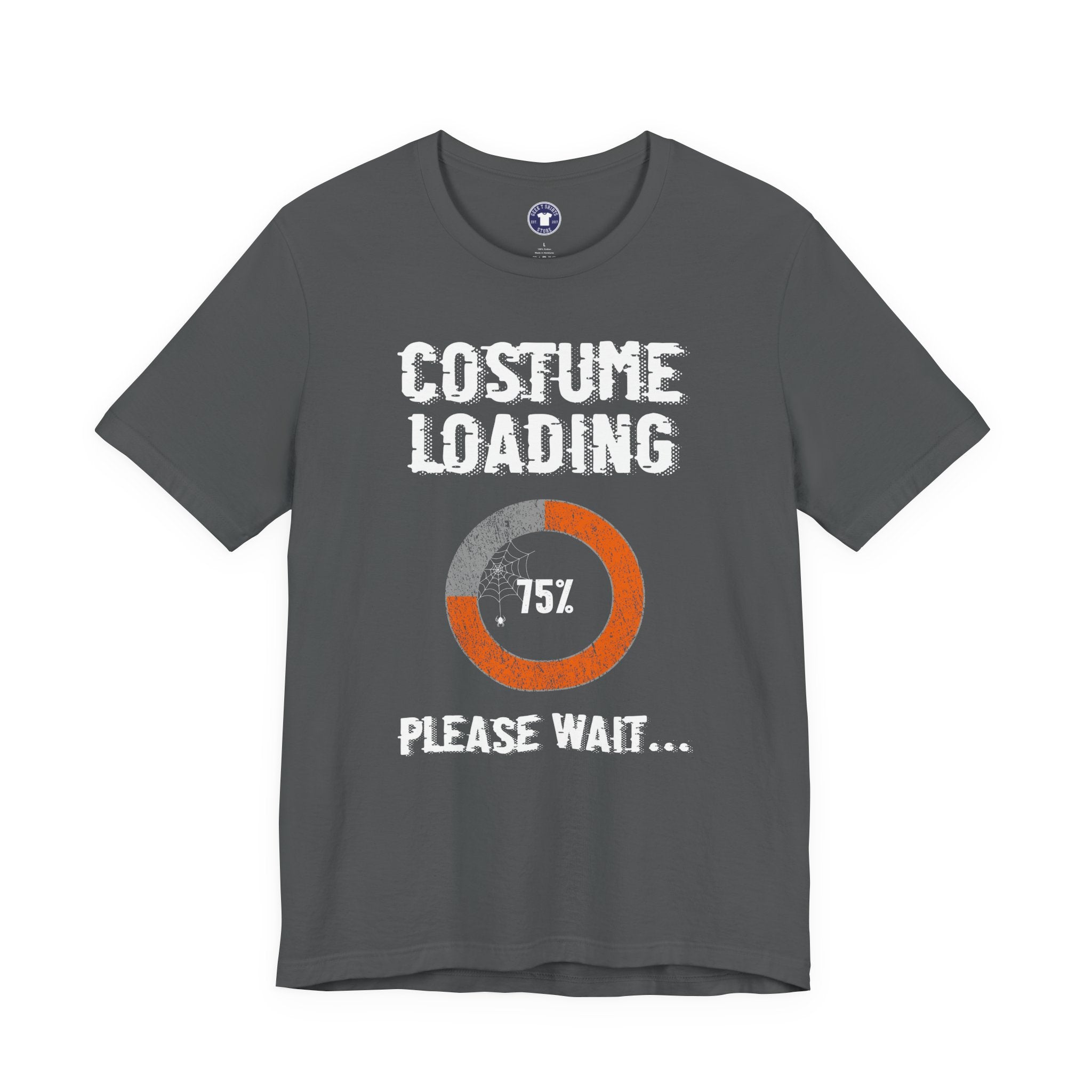 Costume Loading Funny Halloween - Premium Unisex Crewneck T-Shirt