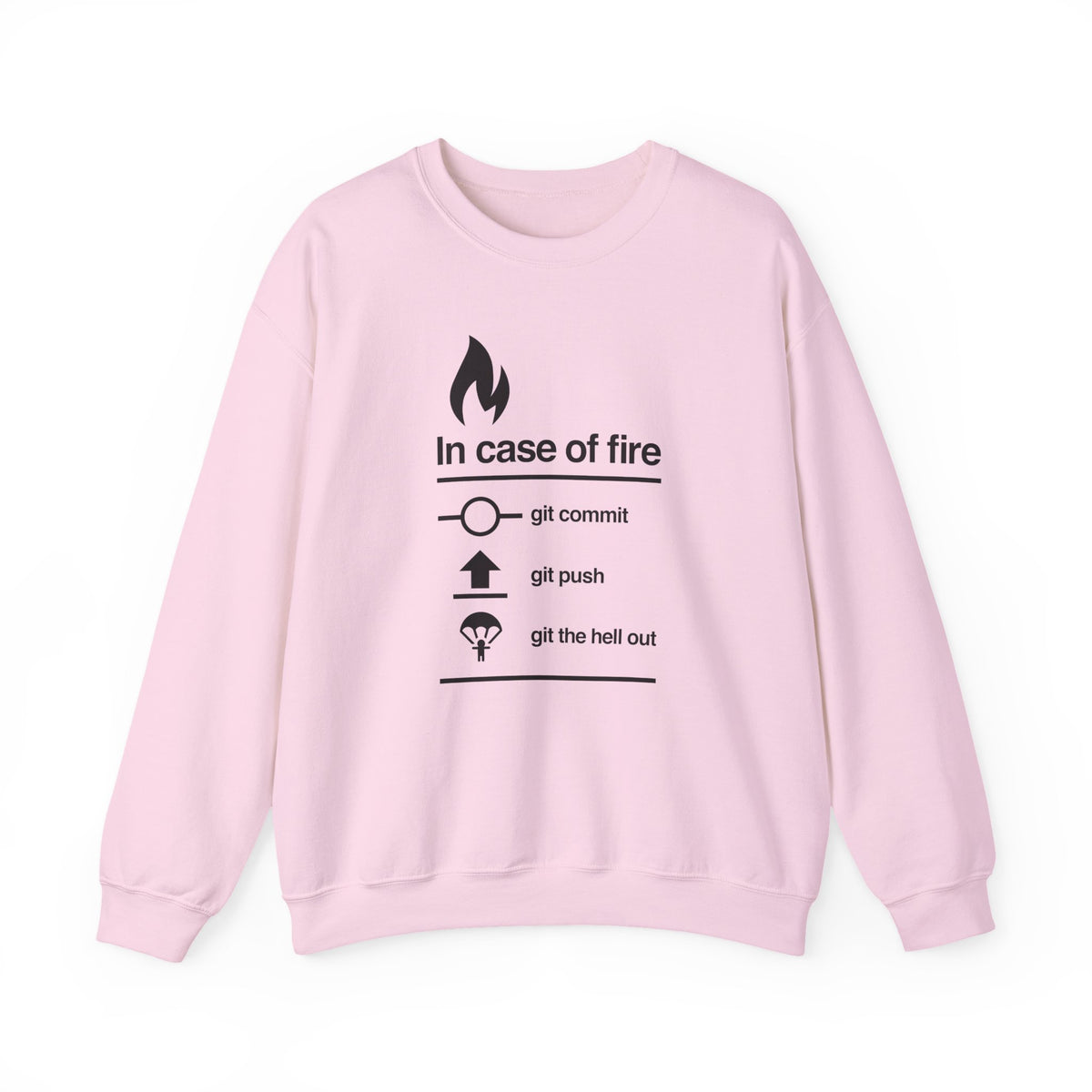 In Case Of Fire Git Commit Sweatshirt