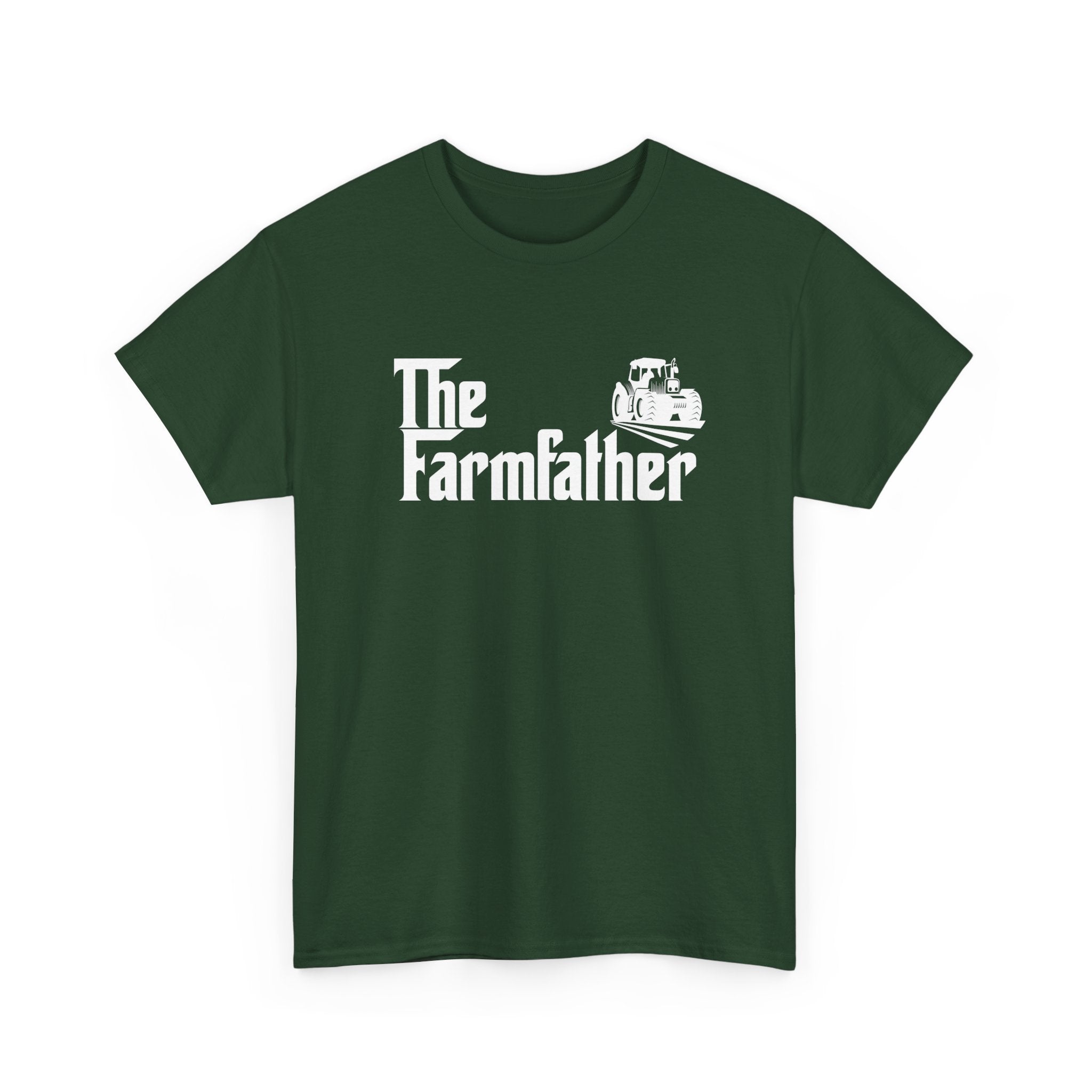 Funny Farmer Shirt The Farmfather Tractor Dad Gift - Unisex Regular Crewneck T-Shirt