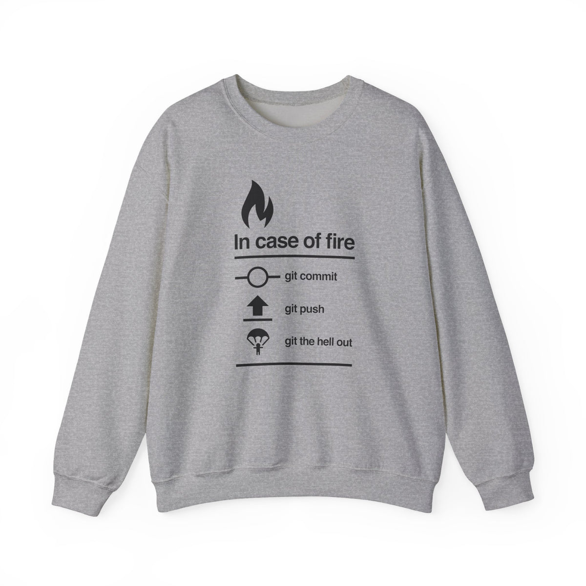 In Case Of Fire Git Commit Sweatshirt