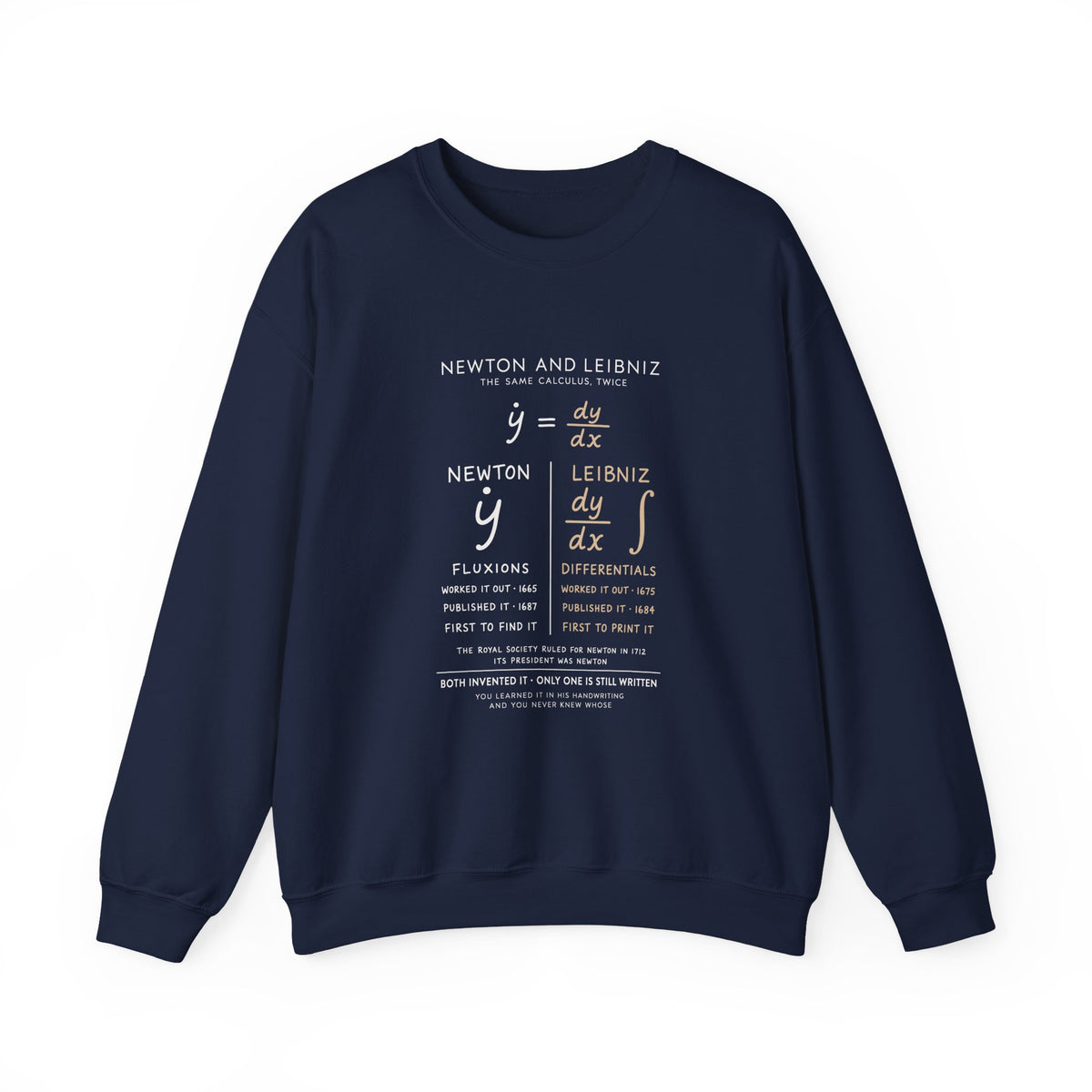 Newton And Leibniz Sweatshirt