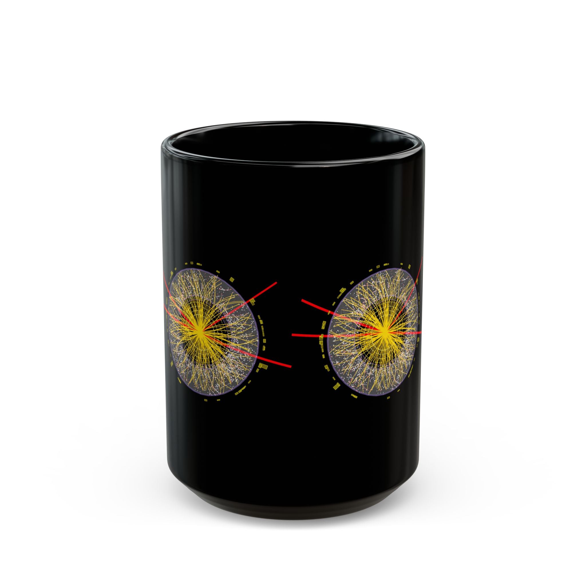 Birth Of The Higgs Boson - Black Glossy Mug