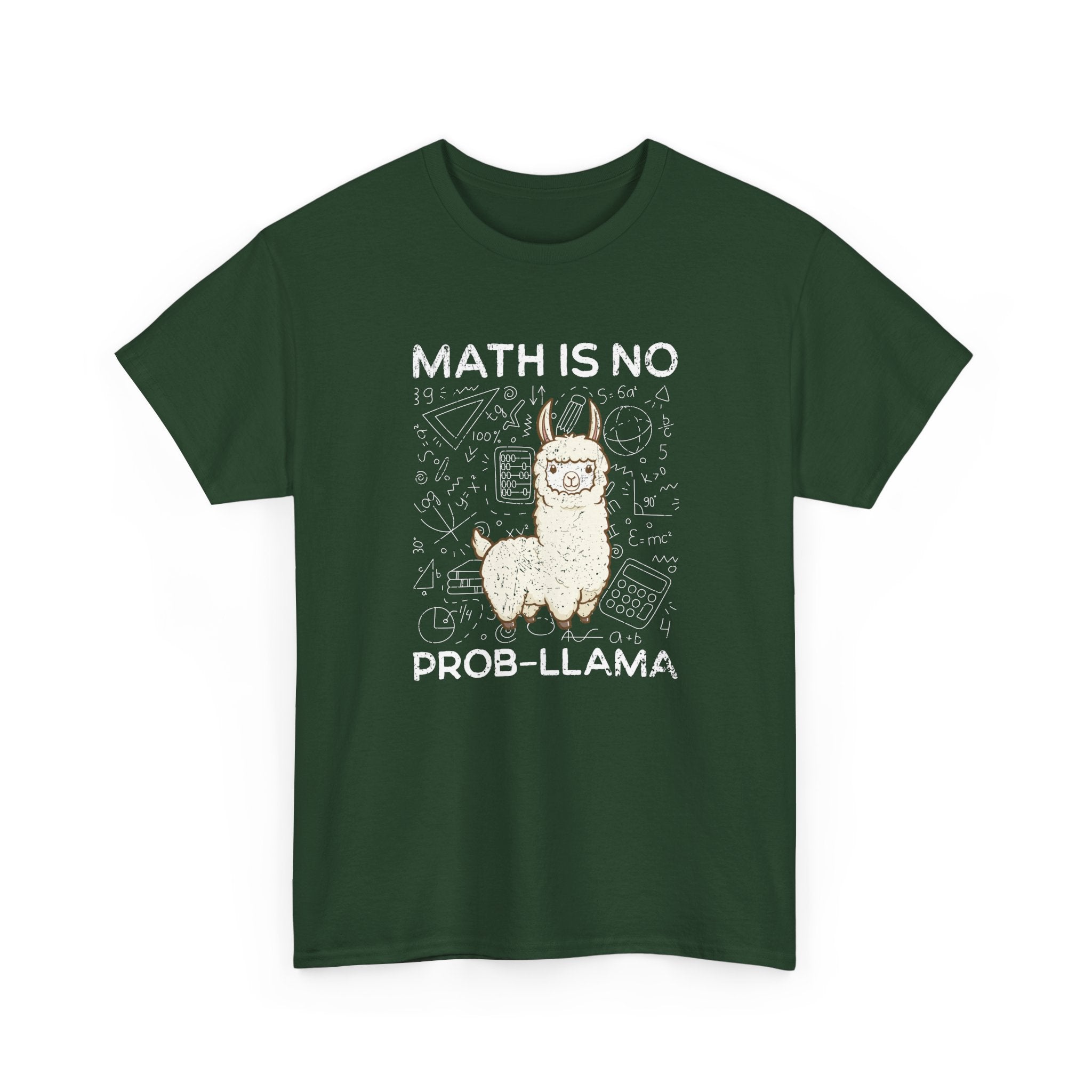 Math Is No Prob-llama - Geek Math - Regular Unisex Crewneck T-Shirt
