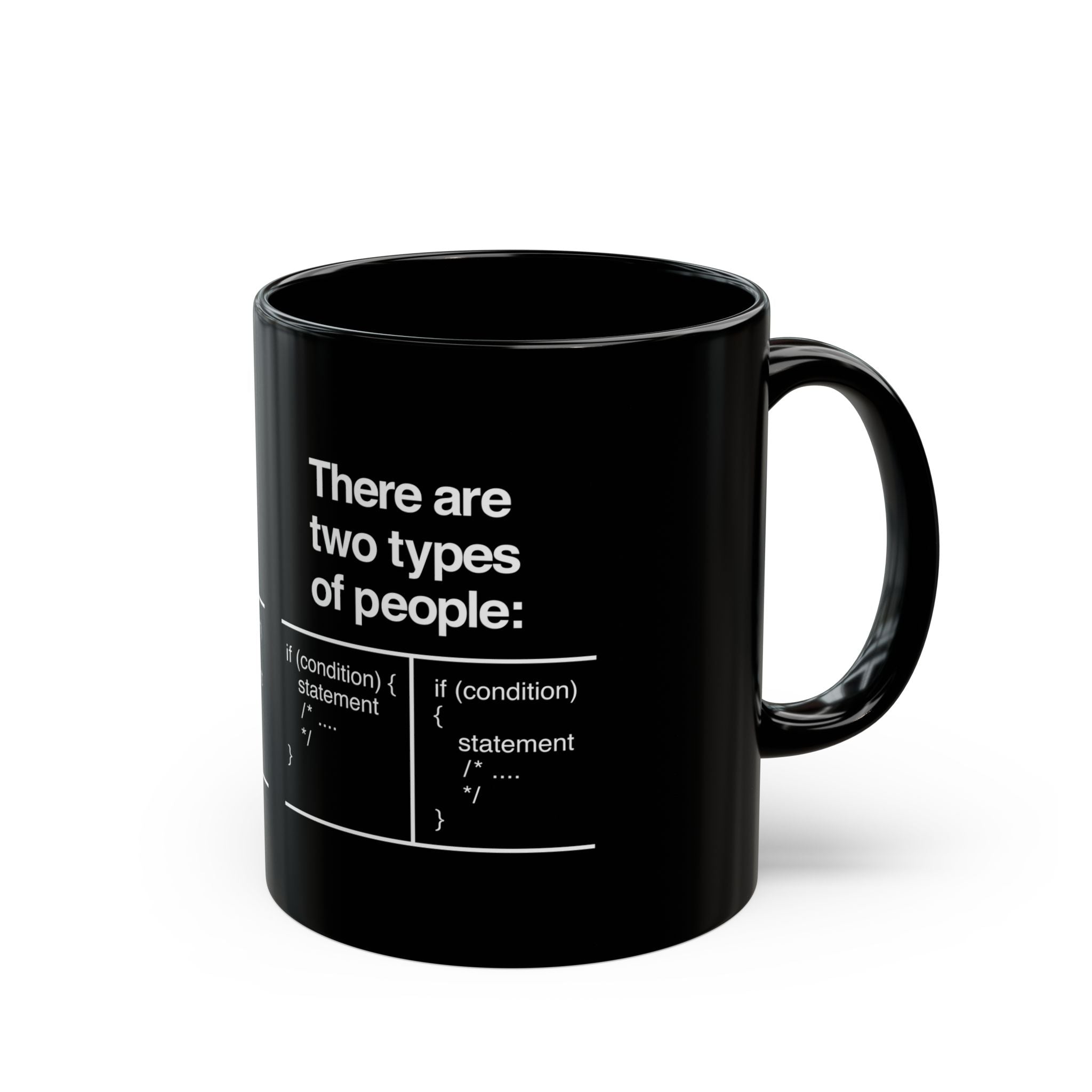 There Are Two Types Of People - Black Glossy Mug
