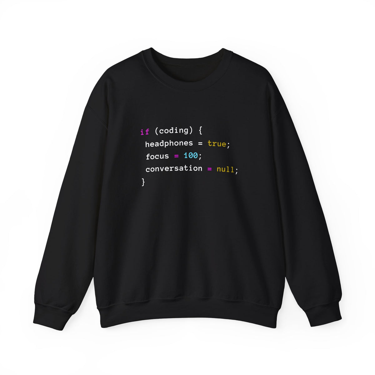 Coding With Headphones Sweatshirt