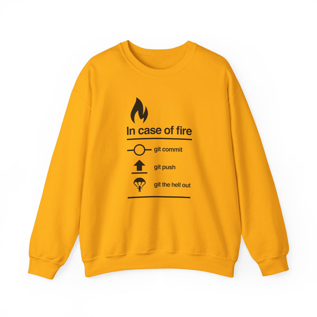 In Case Of Fire Git Commit Sweatshirt