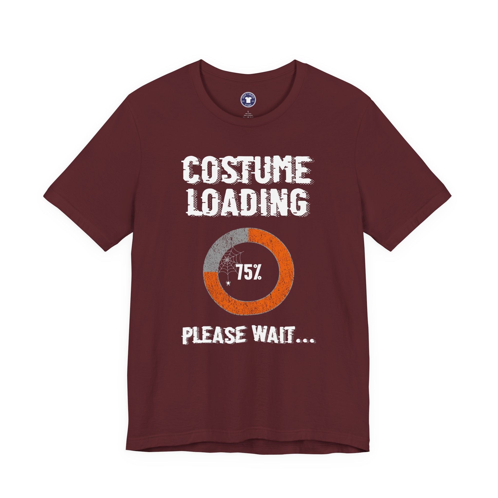 Costume Loading Funny Halloween - Premium Unisex Crewneck T-Shirt