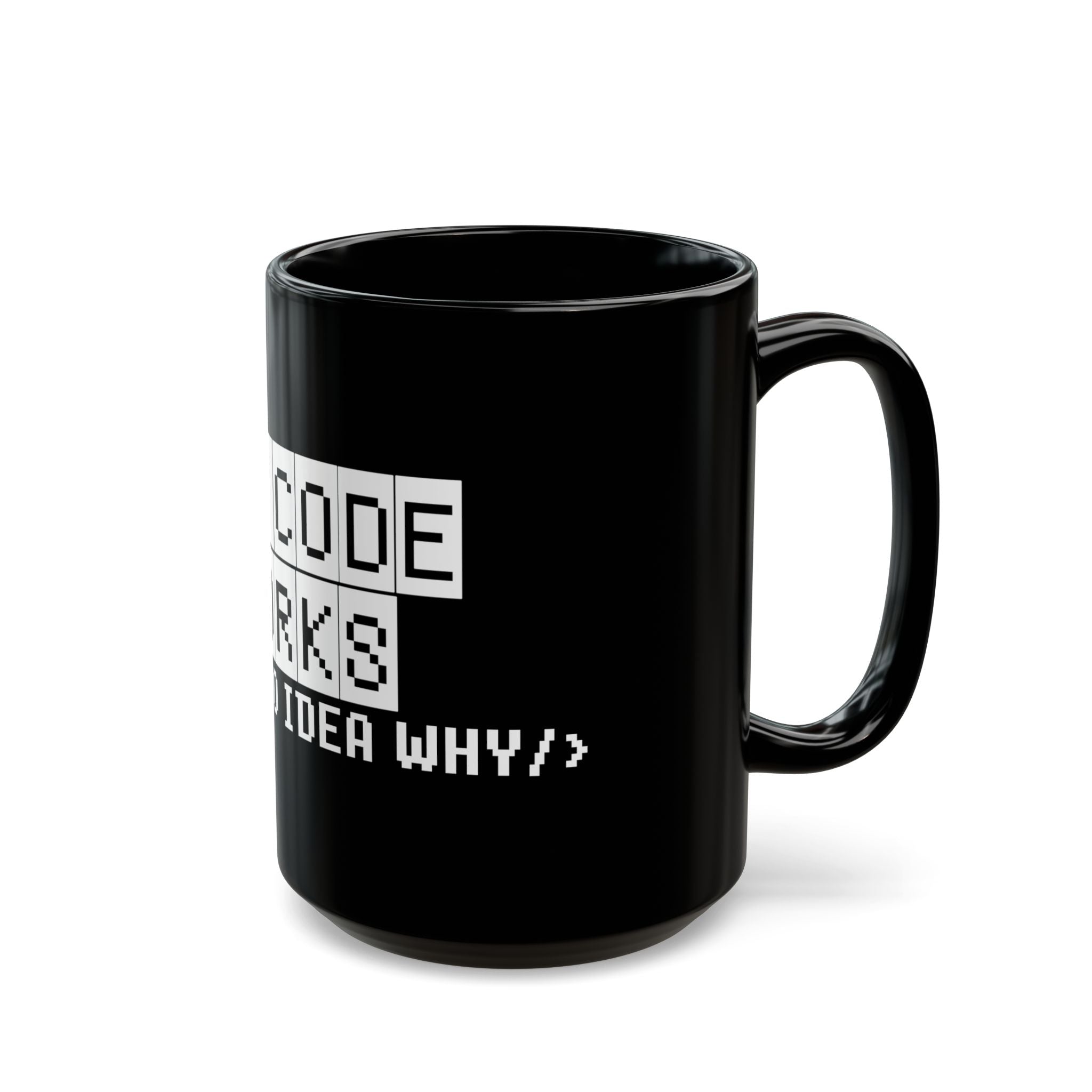 My Code Works - Black Glossy Mug