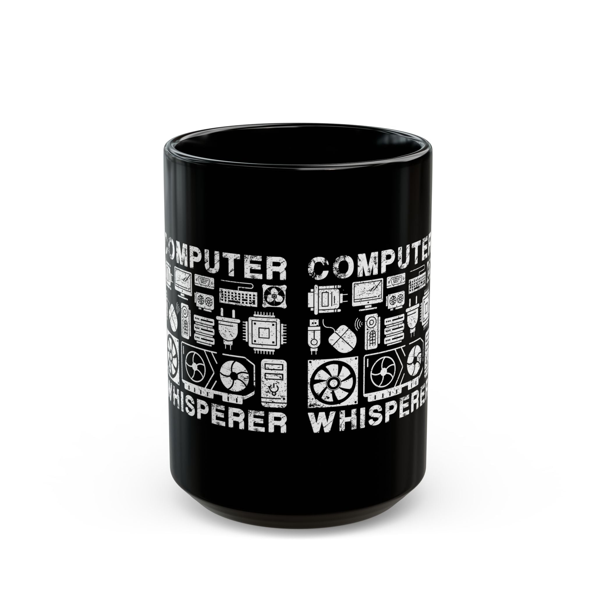 Computer Whisperer - Black Glossy Mug