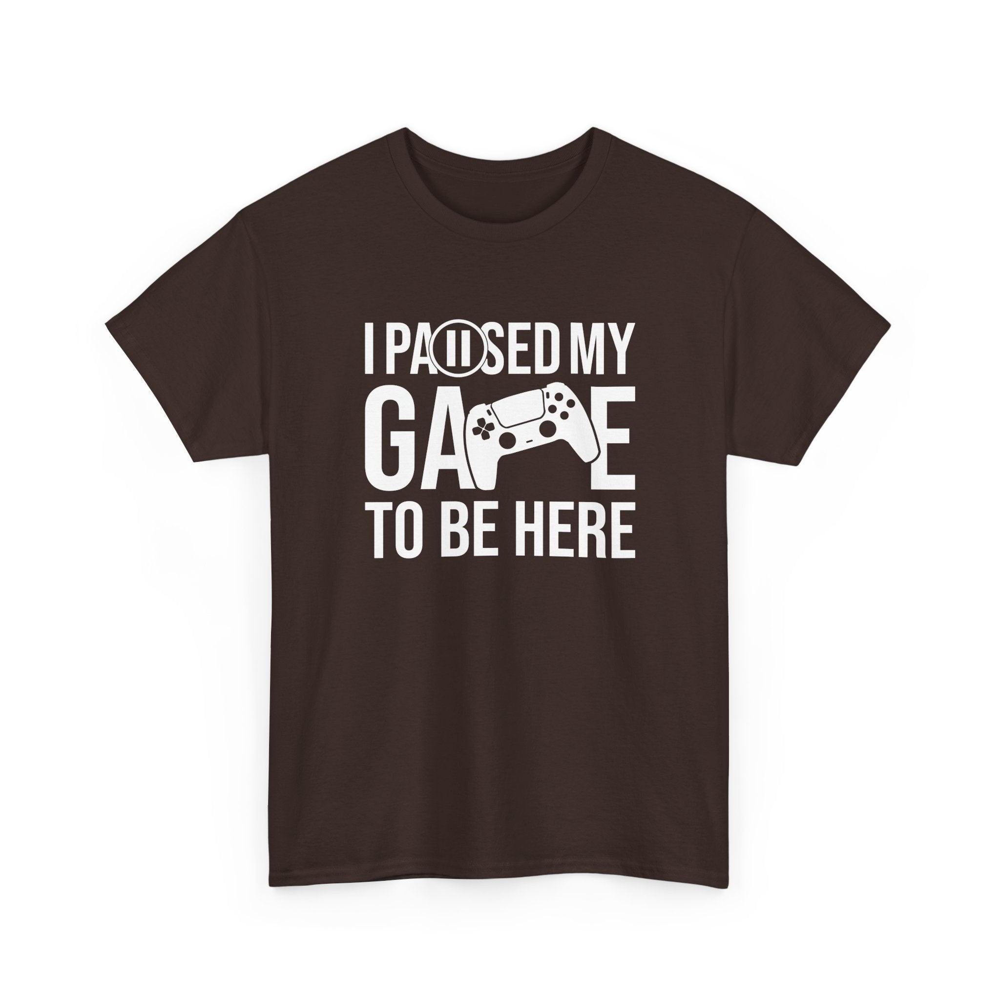 I Paused My Game To Be Here - Geek Gamer Pad Player - Regular Unisex Crewneck T-Shirt