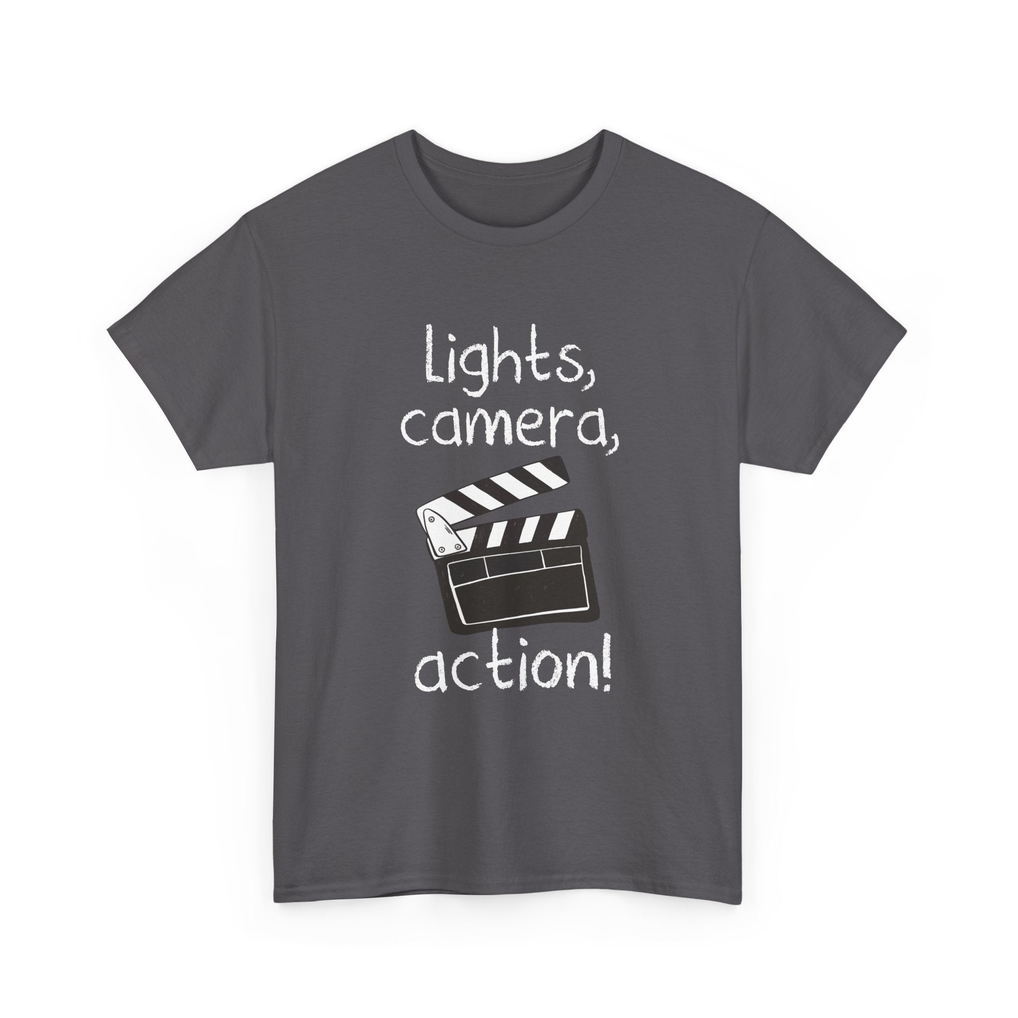 Lights Camera Action - Unisex Regular Crewneck T-Shirt