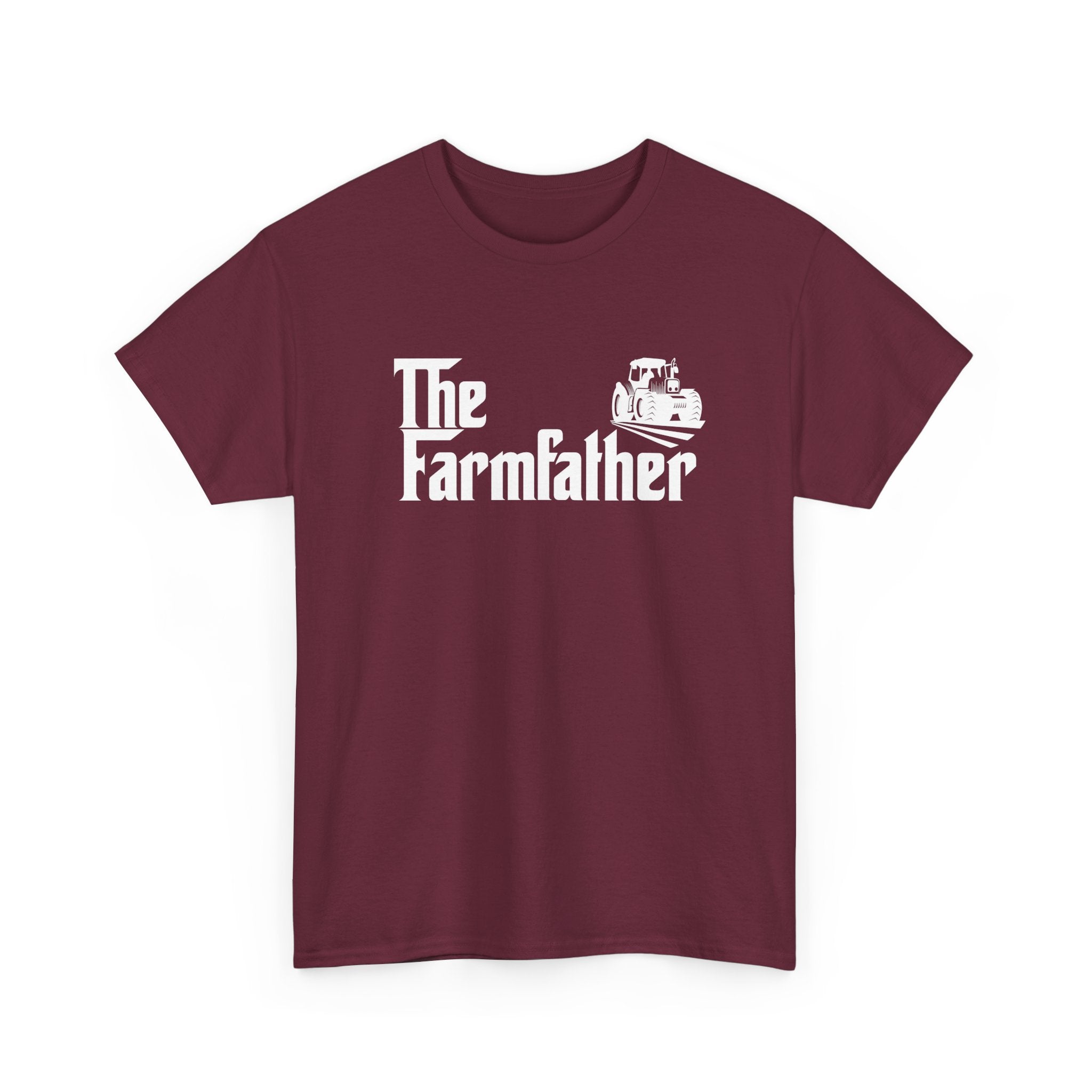 Funny Farmer Shirt The Farmfather Tractor Dad Gift - Unisex Regular Crewneck T-Shirt